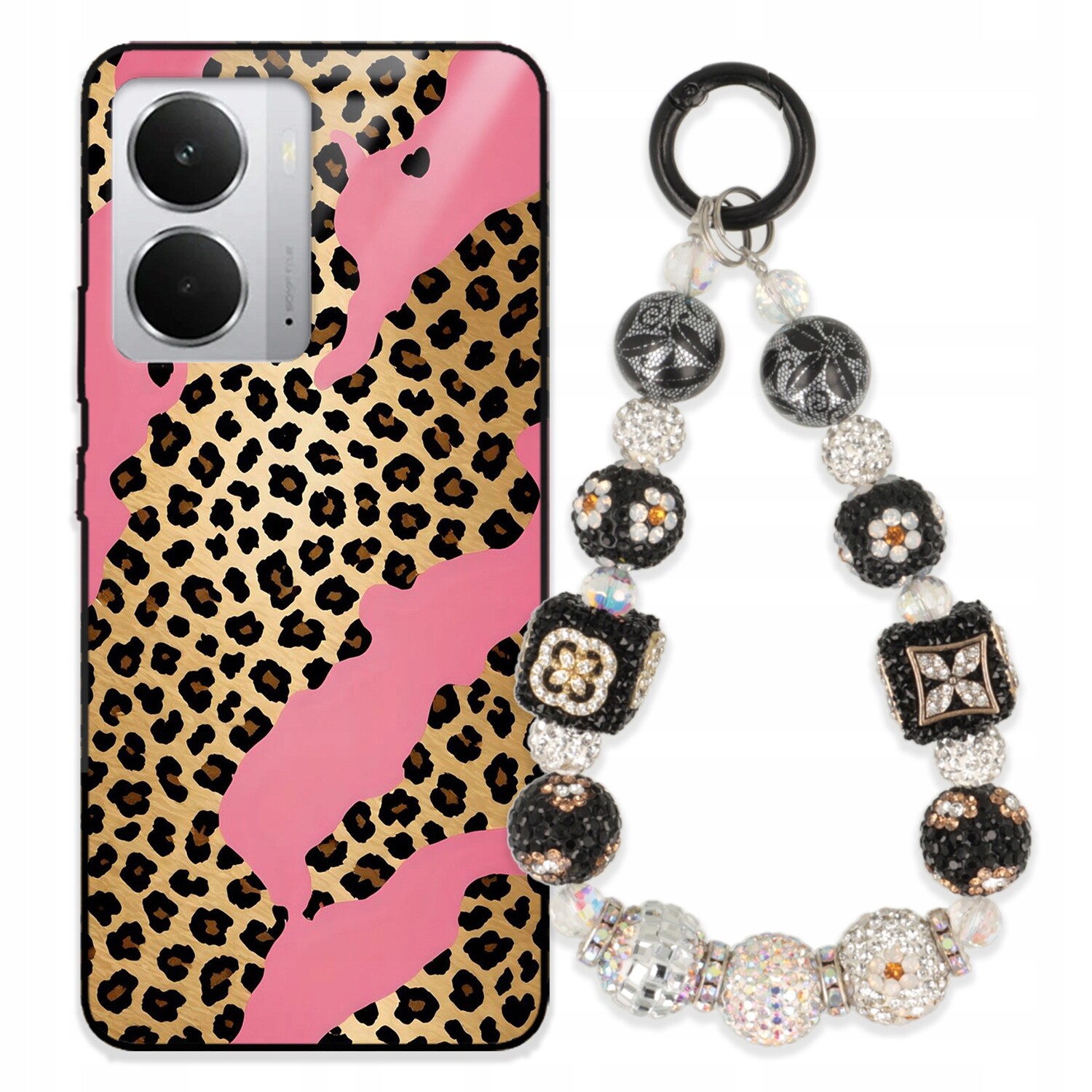 Pouzdro Pro Realme Neo 7X Glass Přívěsek Na Klíče Elegantní Kryt Premium Vzory