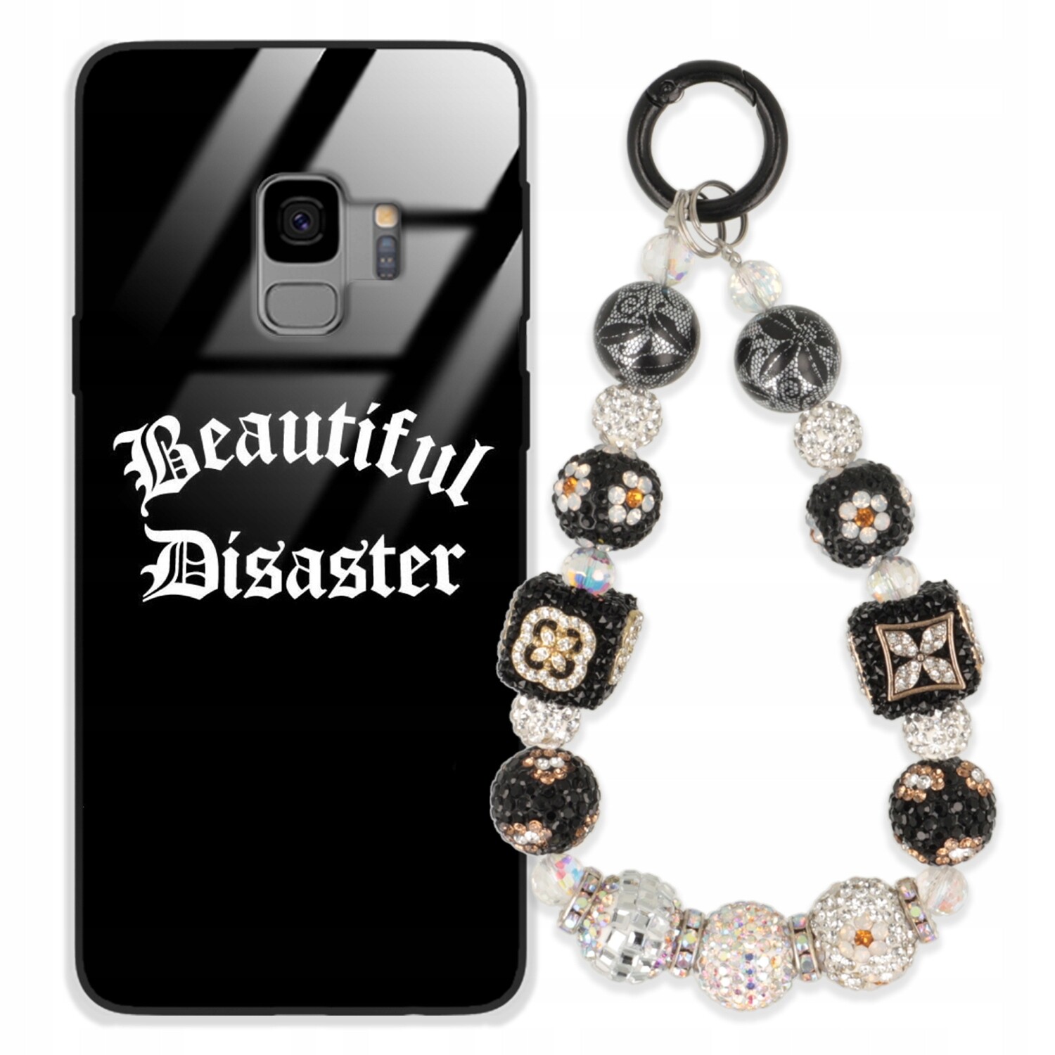 Pouzdro Pro Samsung S9 Case Glass| Přívěsek Na Klíče Elegantní Kryt Premium Vzory