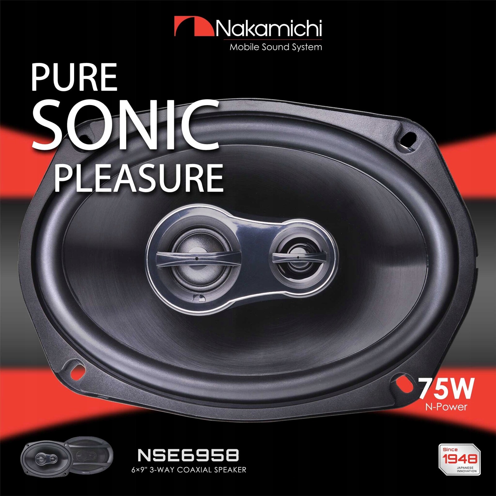 Nakamichi NSE6958 3-pásmový koaxiální reproduktor