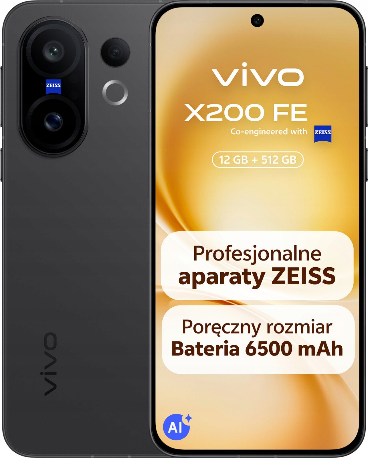 Smartphone Vivo X200 Fe 5G 12/512GB 6.31