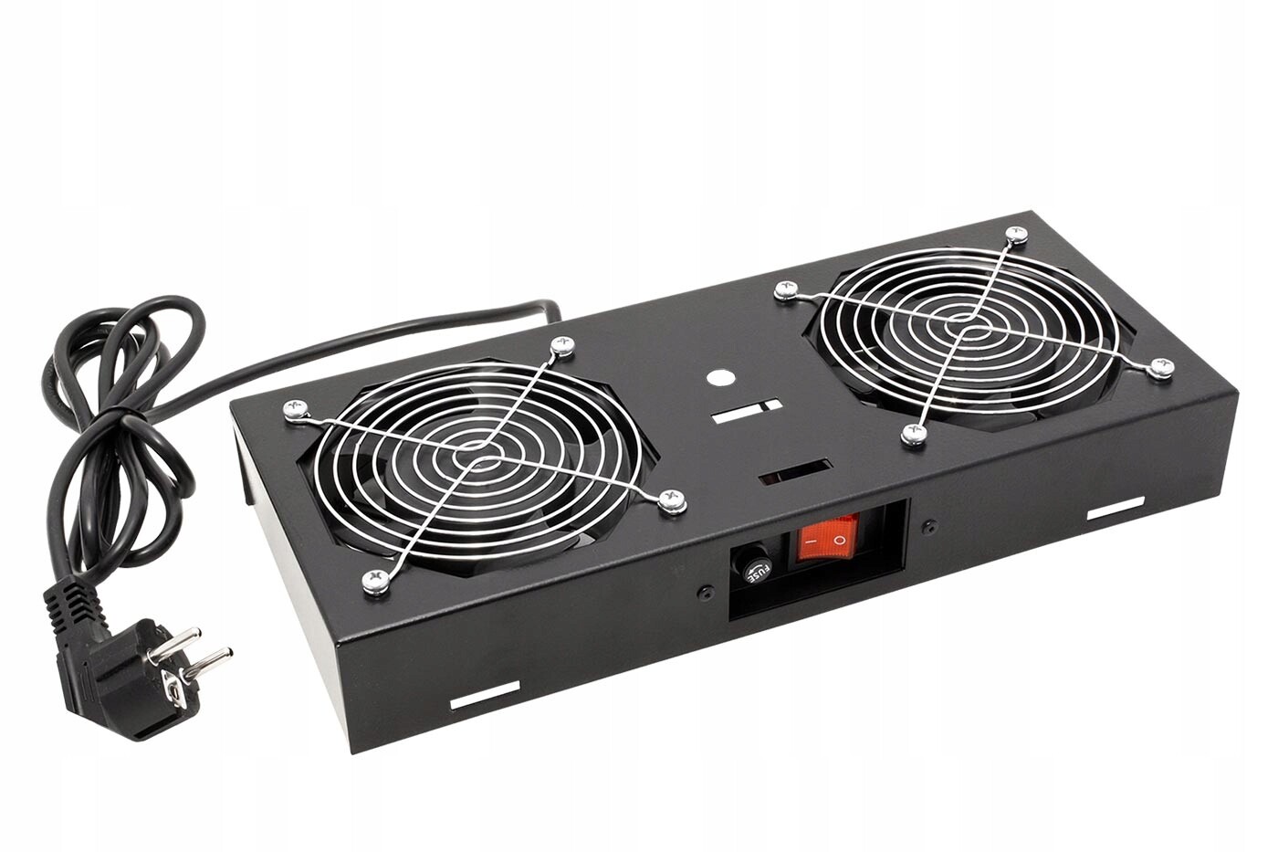 Roline Stropní vent. jednotka pro závěsné rozvaděče,2 ventilátory,černá