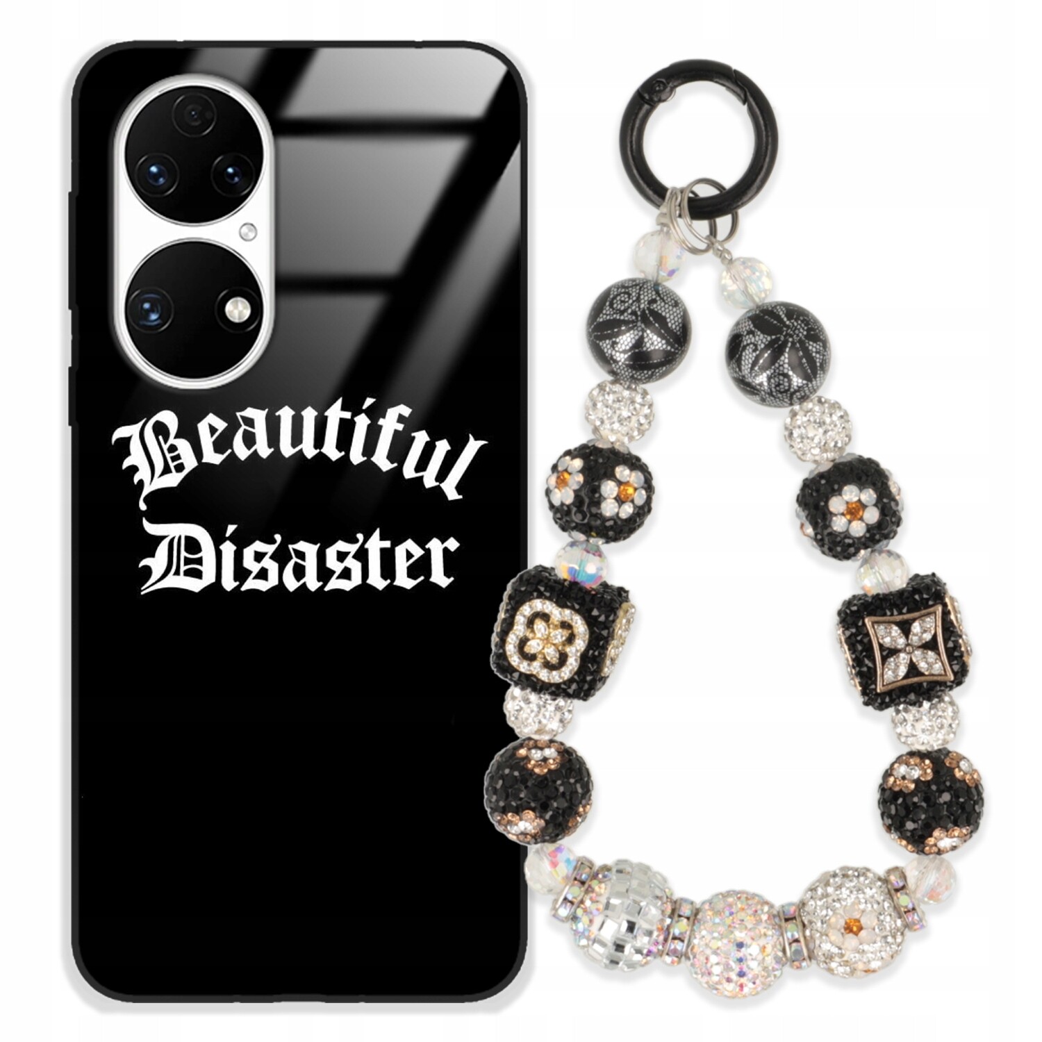 Pouzdro Pro Huawei P50 Case Glass| Přívěsek Na Klíče Elegantní Kryt Premium Vzory