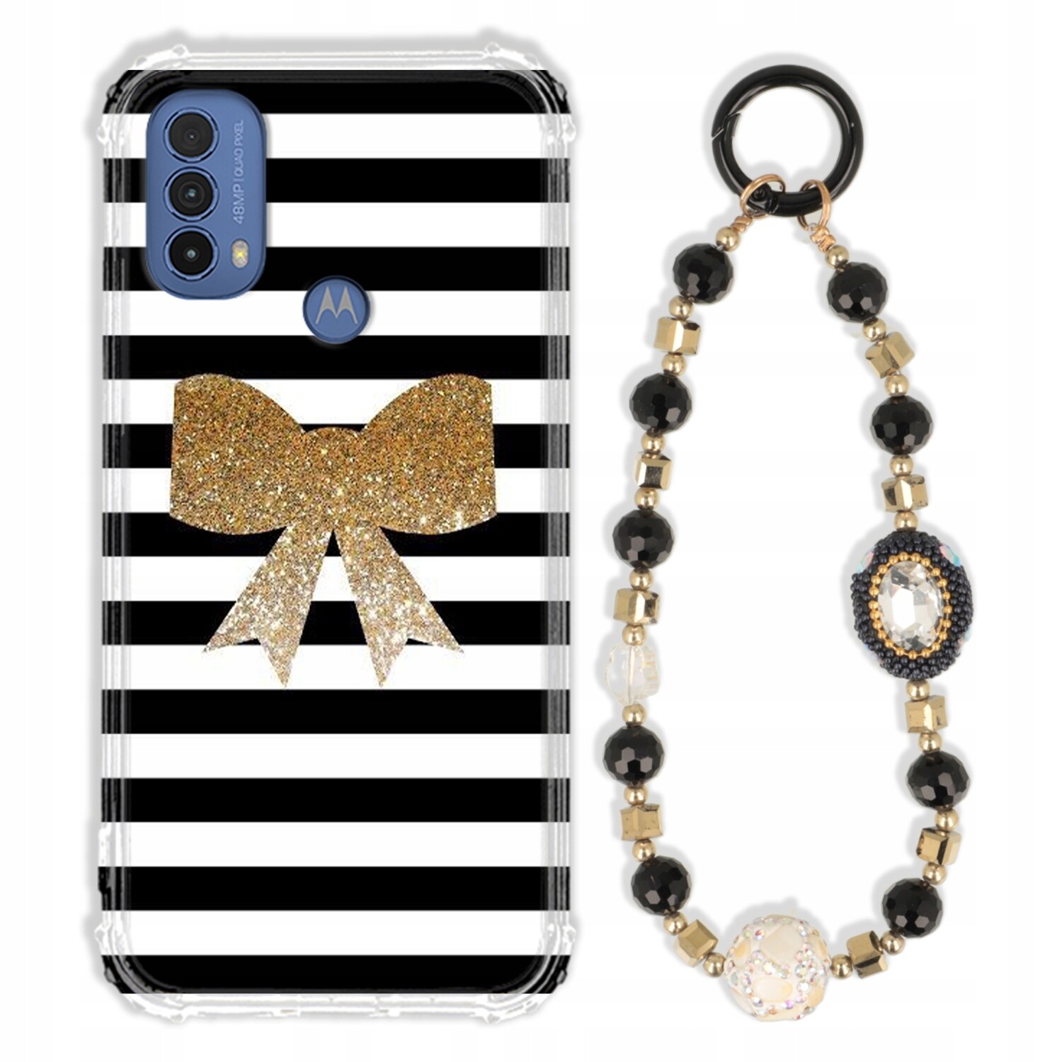 Pouzdro Pro Motorola E30 Case Antishock Zirkony Černo Zlaté|odolné|silné