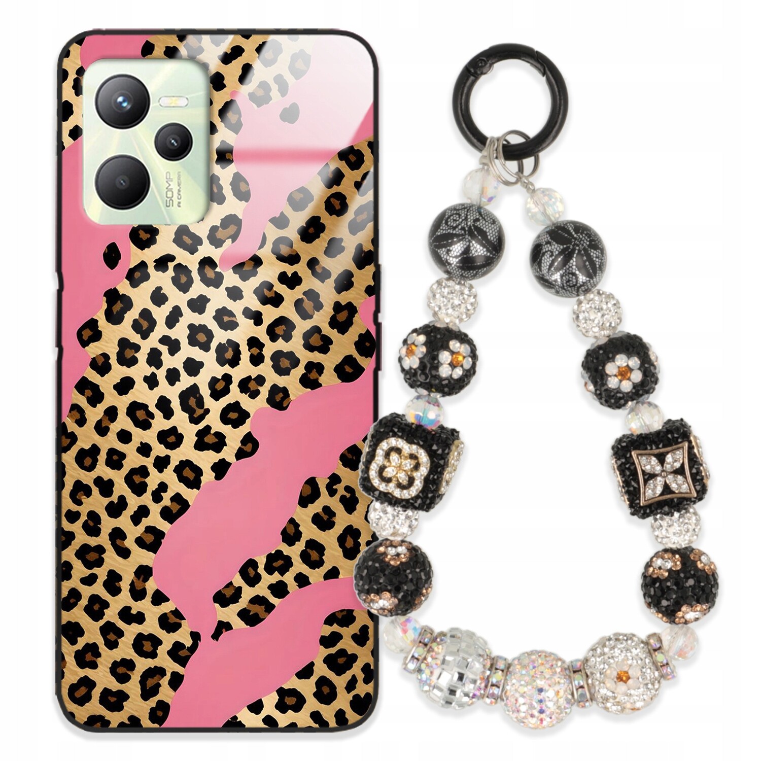 Pouzdro Pro Realme C35 Case Glass| Přívěsek Na Klíče Elegantní Kryt Premium Vzory