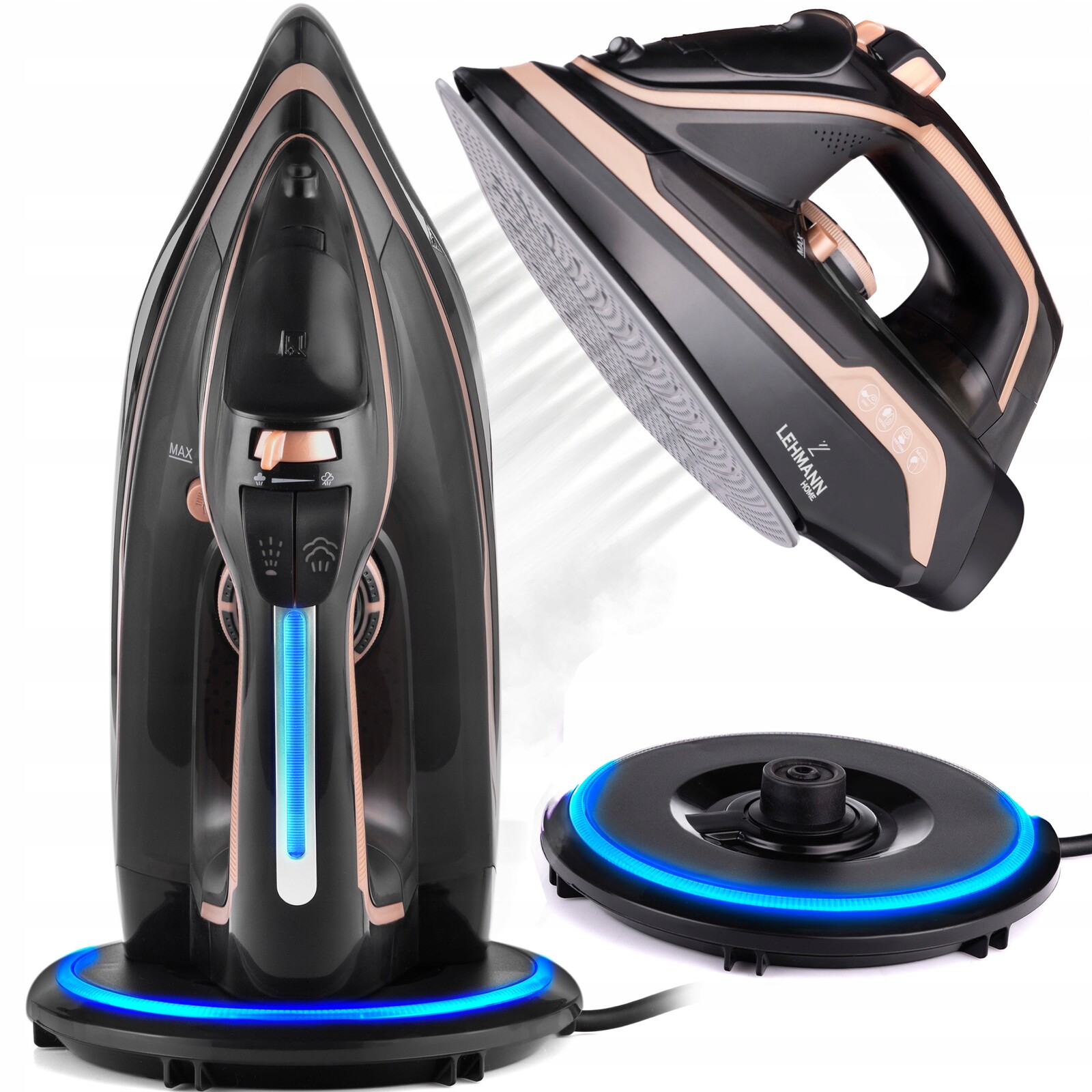 Žehlička S Vysokým Výkonem 3000 W, Keramická Led Nabíjecí Stanice