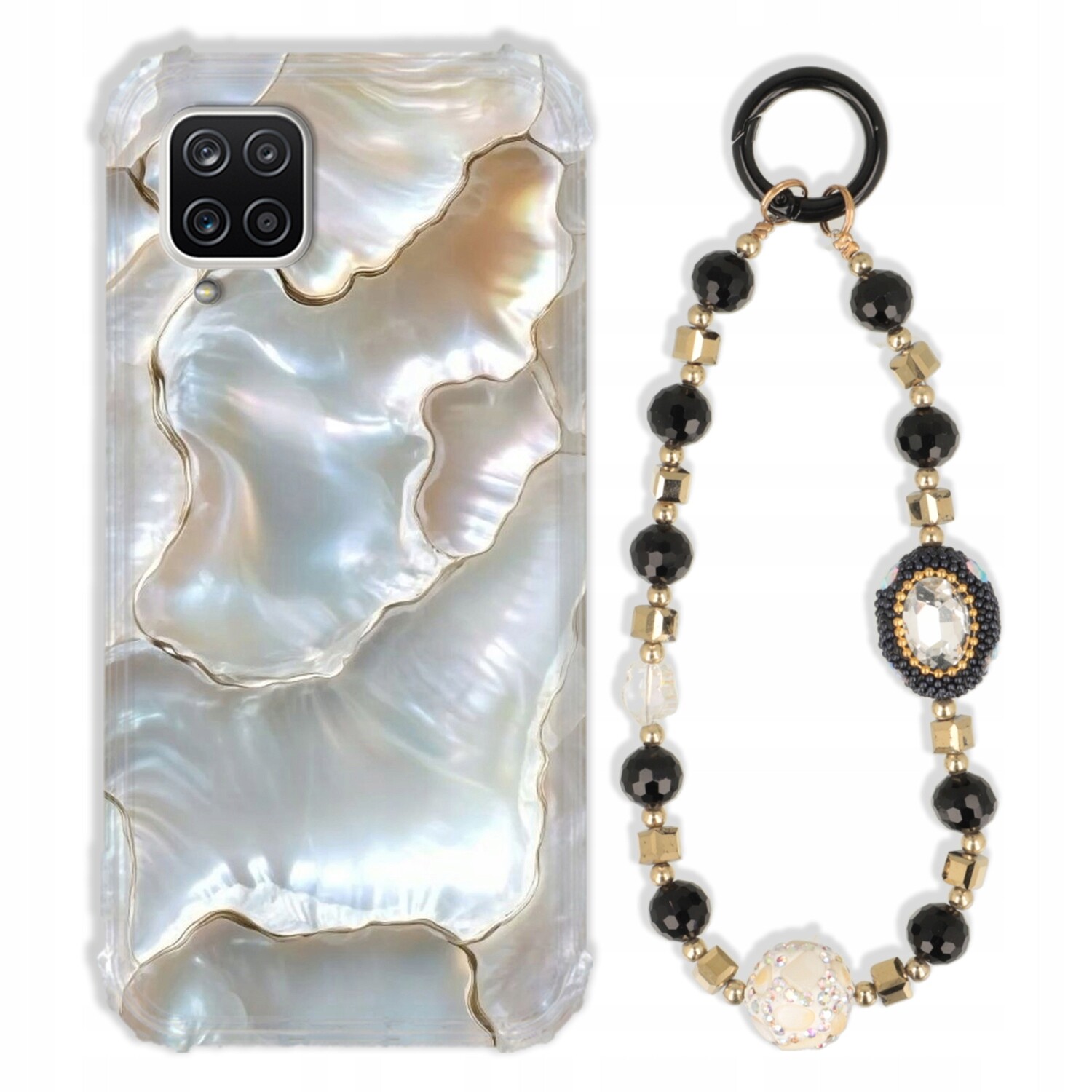 Pouzdro Pro Samsung A12 5G Antishock Zirkony Černozlaté Odolné| Silné