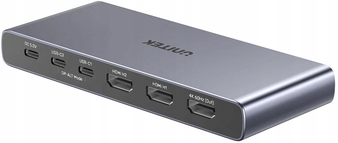 Unitek Přepínač 4K Hdmi/usb-c 4 out a 1 in