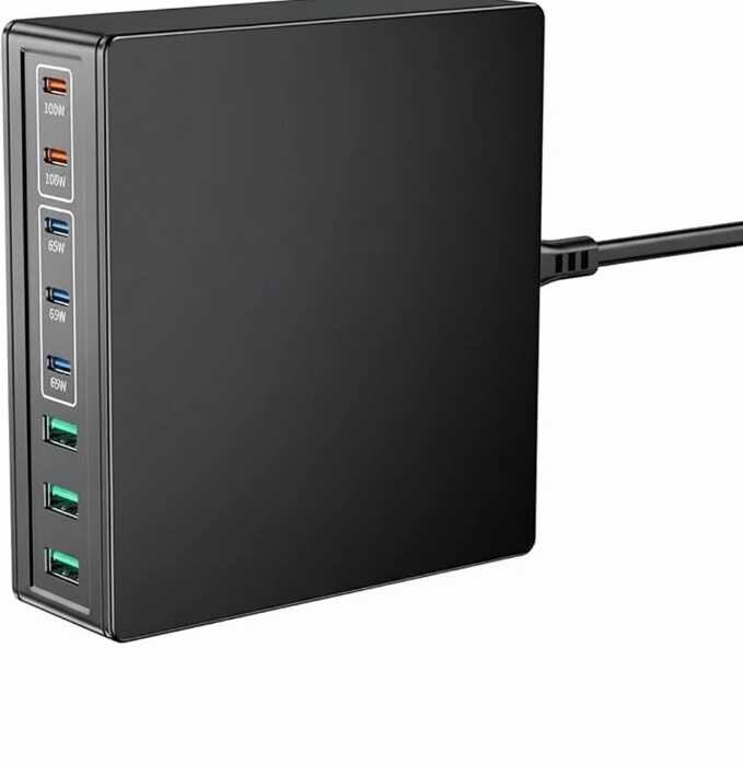 Nabíječka Usb-c 440W Finibo 8 portů, GaN, rychlé Pd