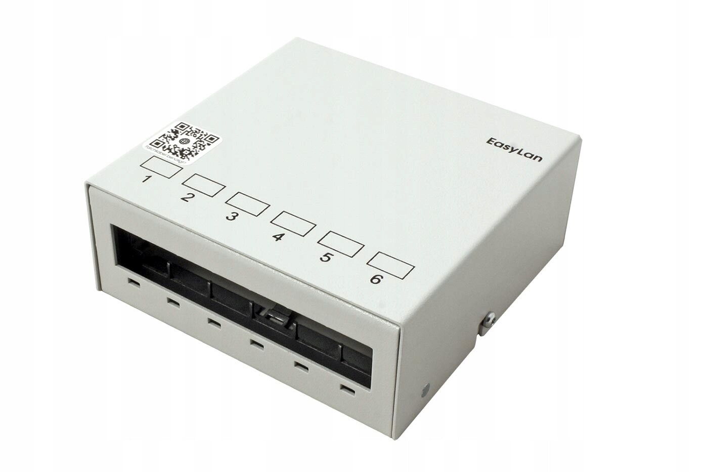 Easylan Patchpanel pro keystone moduly Stp, 6 portů, neosazený, šedý
