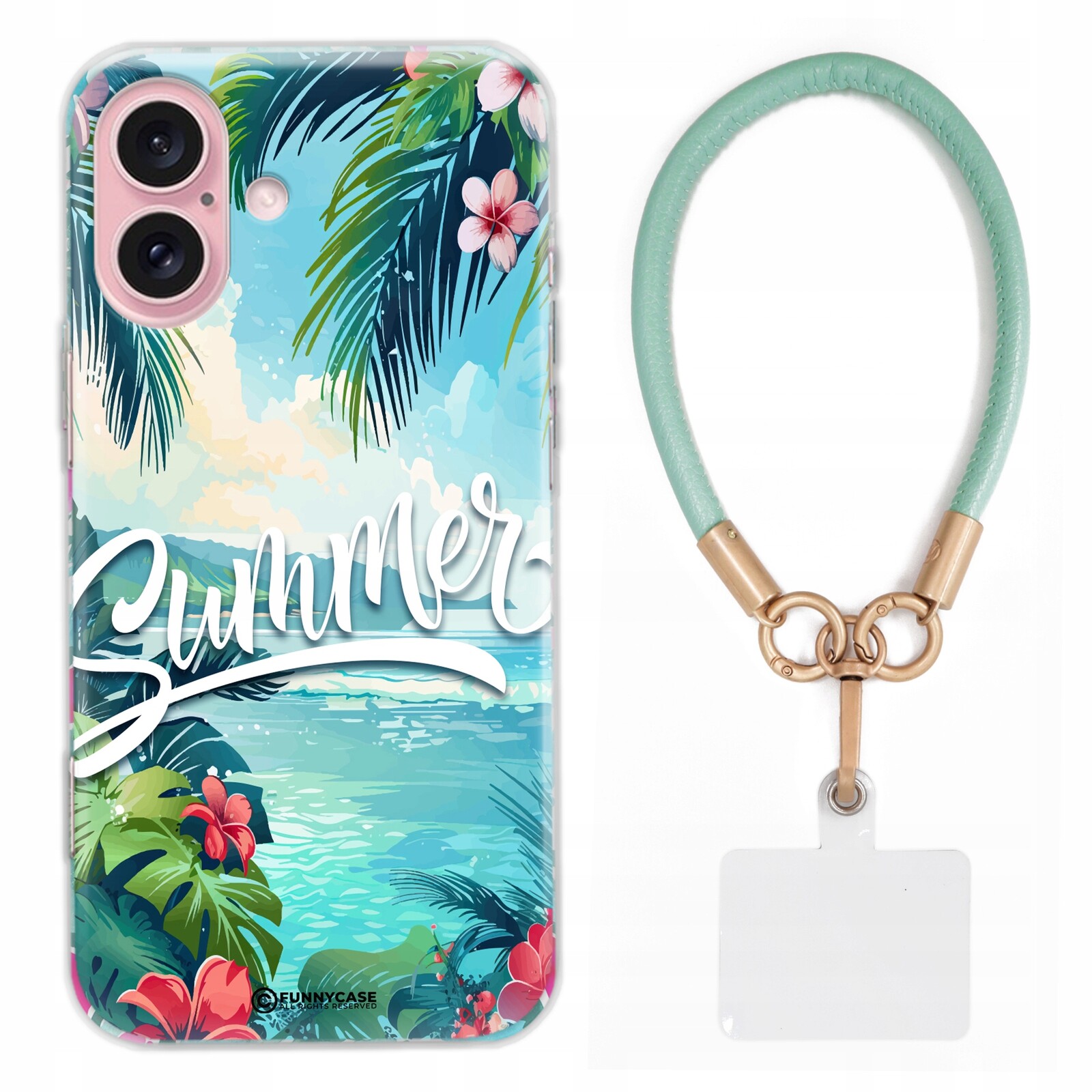 Pouzdro Pro Iphone 16 Case Aloha Na Léto Prázdniny Mátové Kožené Vodítko Vzory