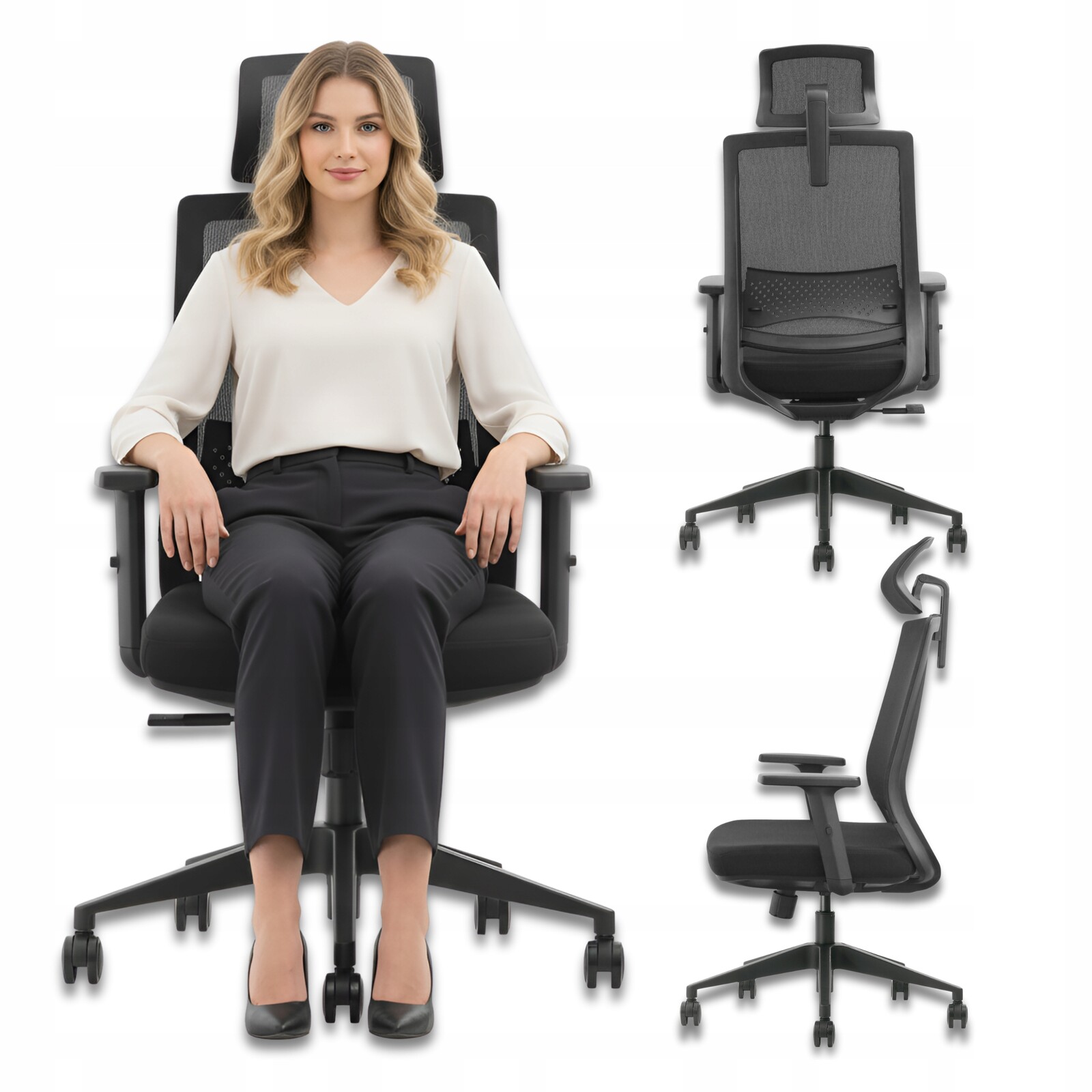 Ergonomické herní kancelářské křeslo k psacímu stolu Nastavitelné