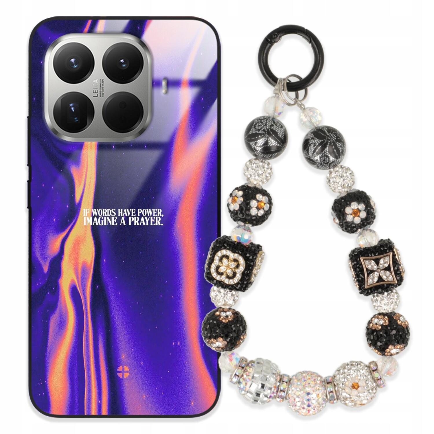 Pouzdro Pro Xiaomi 15T Pro Glass Přívěsek Na Klíče Elegantní Kryt Premium Vzory