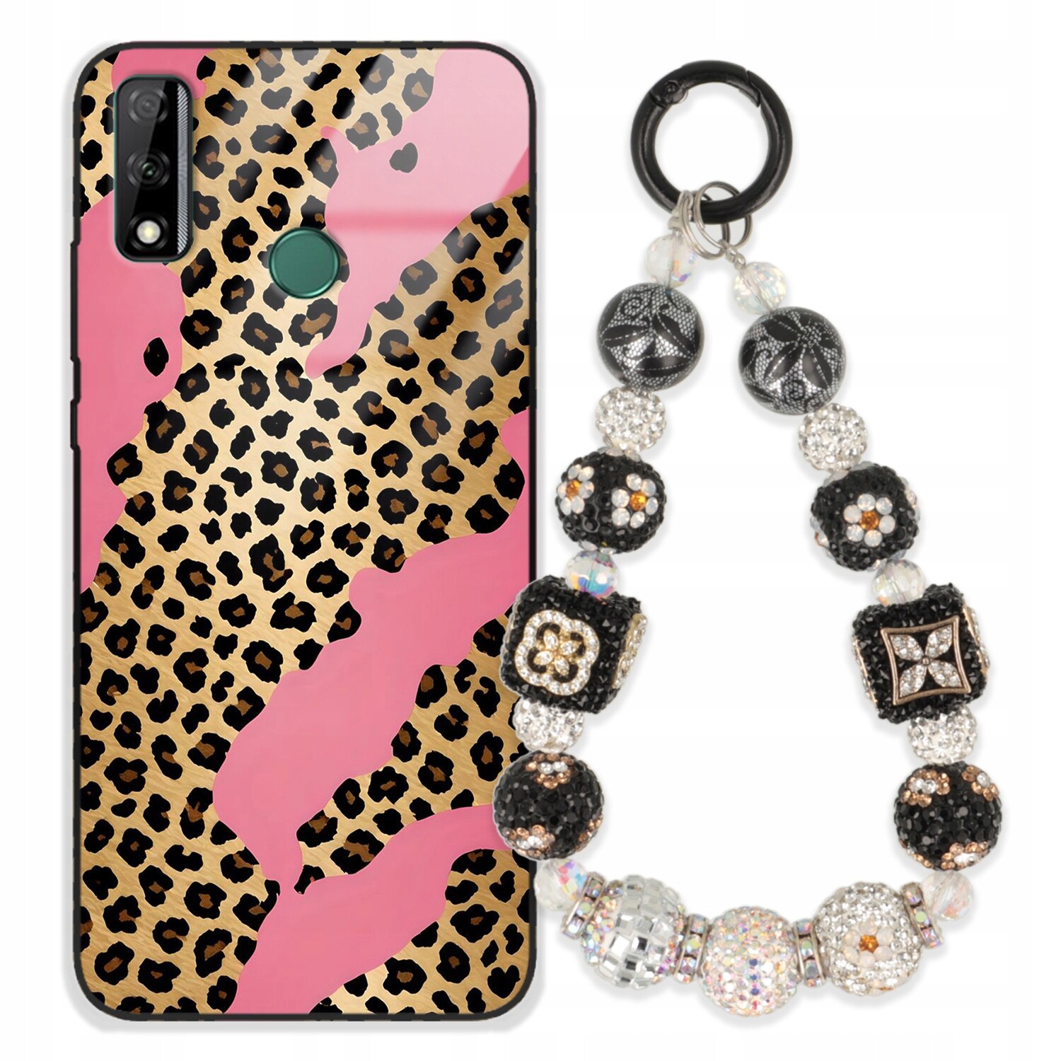 Pouzdro Pro Huawei Y8S Case Glass| Přívěsek Na Klíče Elegantní Kryt Premium Vzory