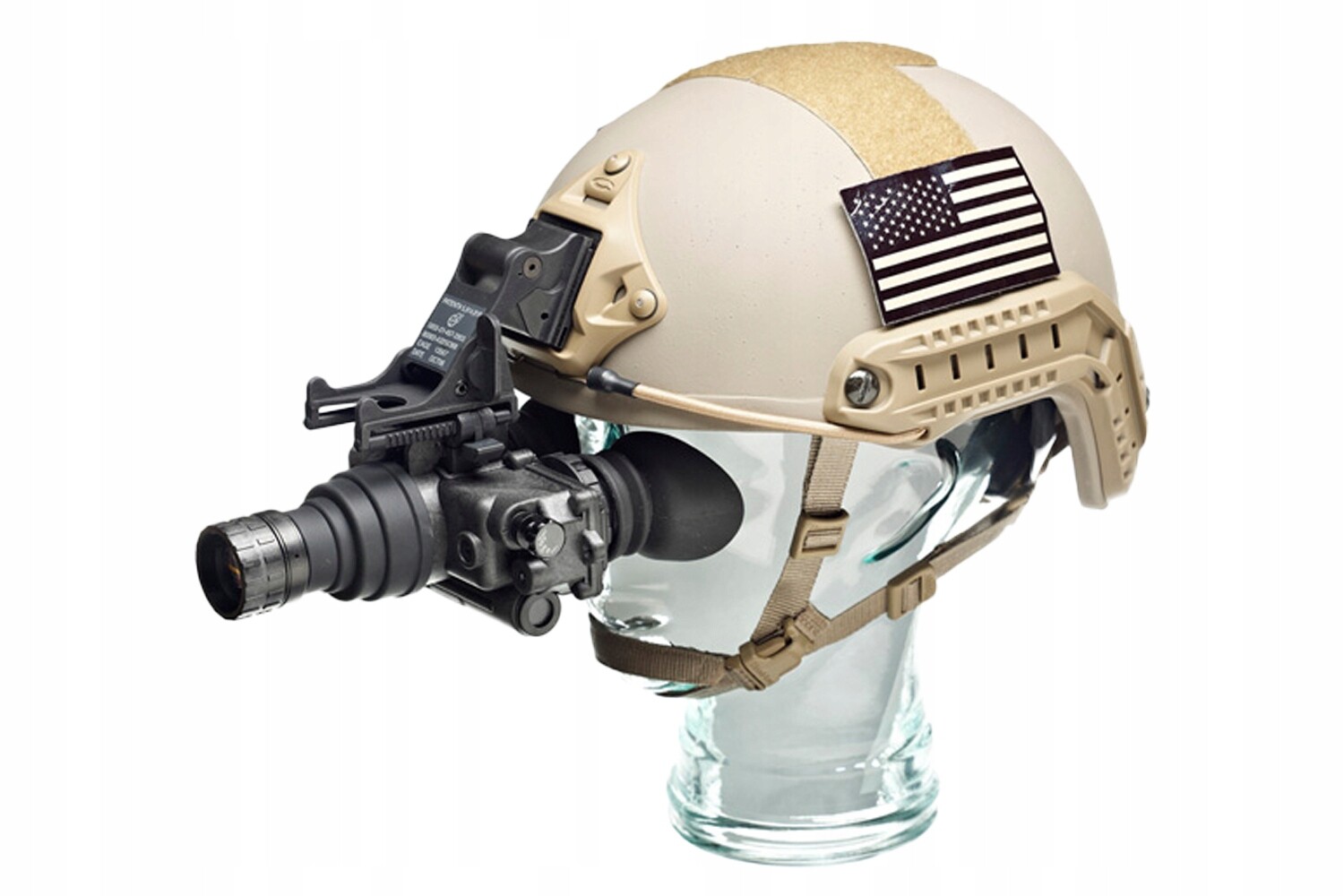 Brýle na noční vidění na přilbu generace 2+ Agm PVS-7 NL1 zelený fosfor