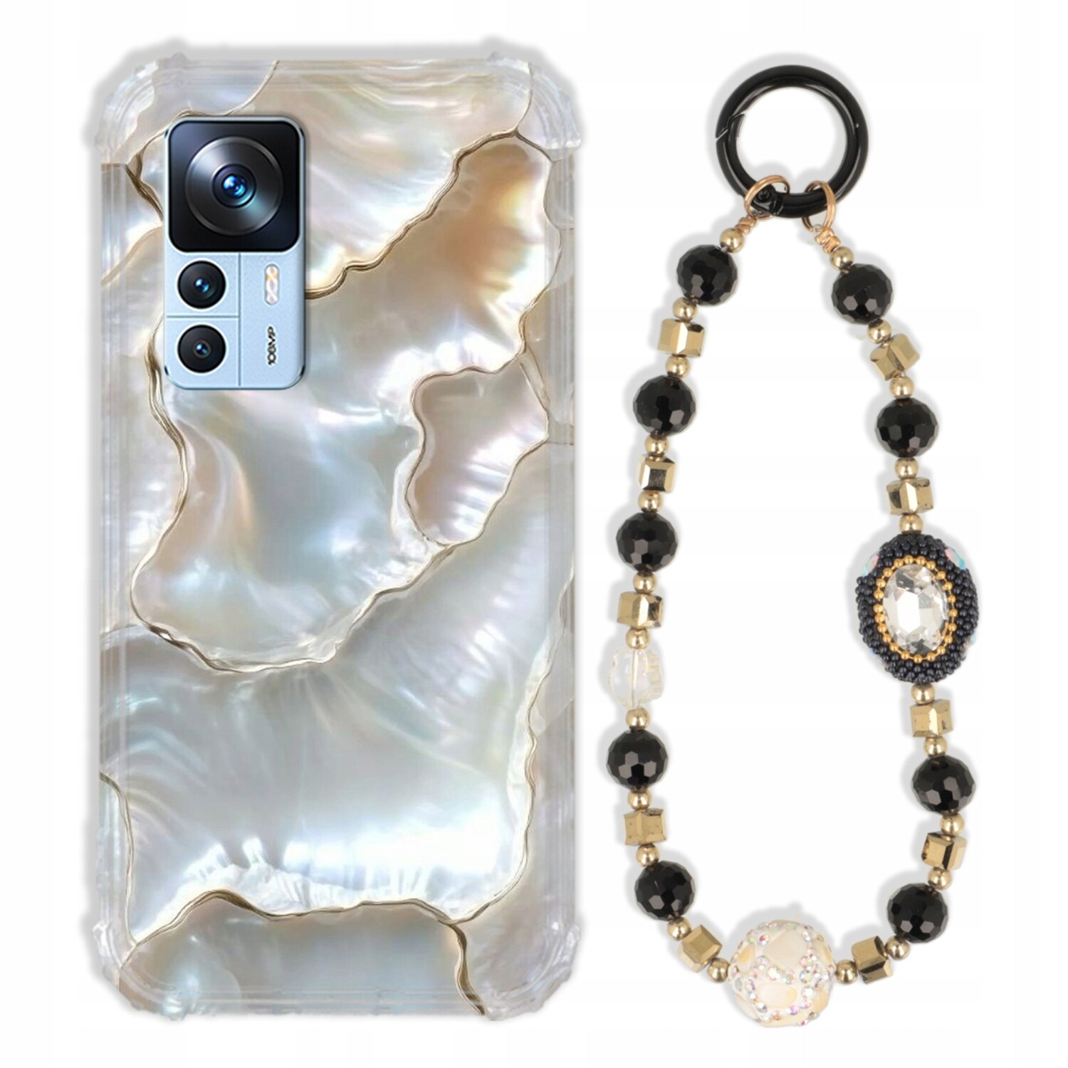 Pouzdro Pro Xiaomi Redmi K50 Ultra Antishock Zirkony Černozlaté|pevné|tpu|