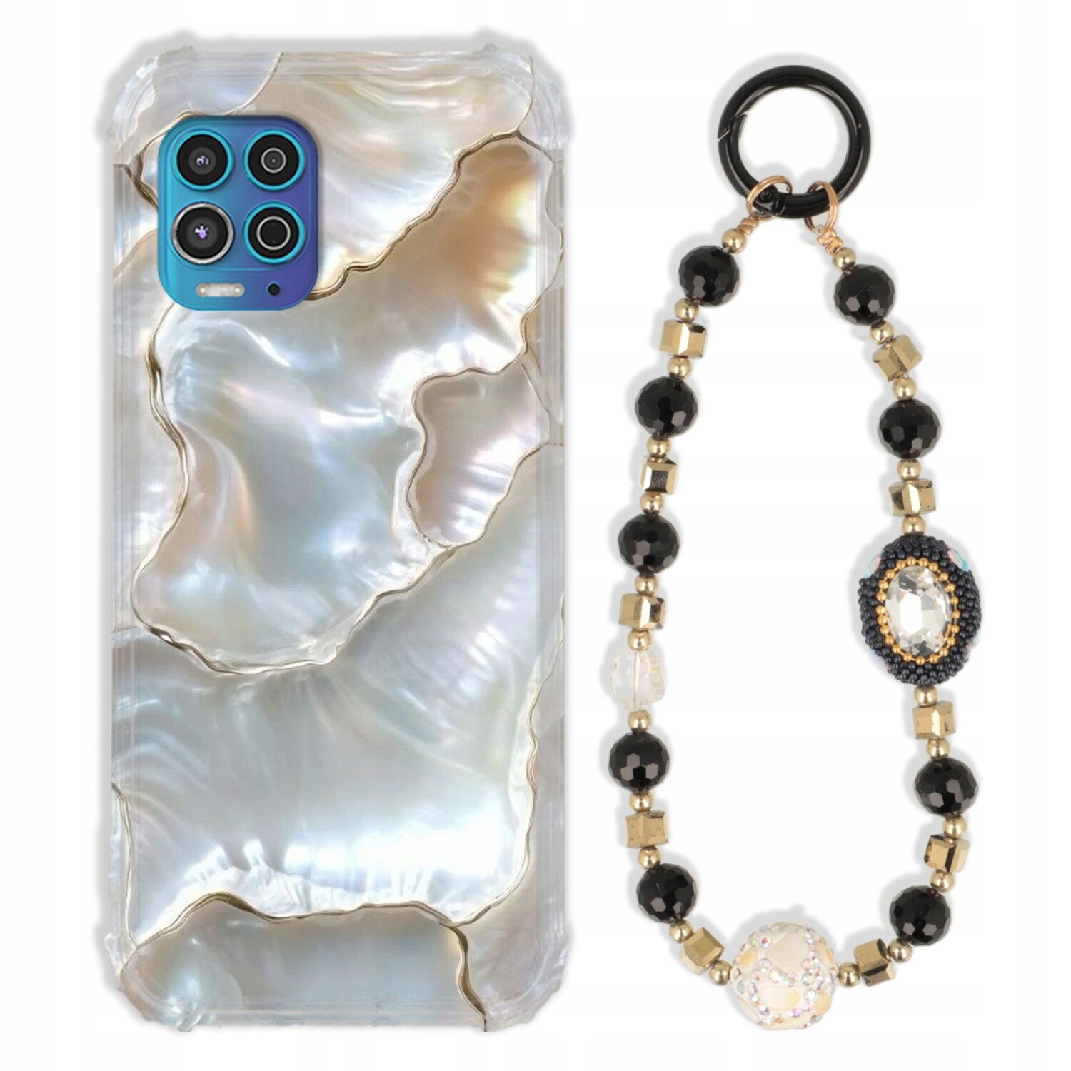 Pouzdro Pro Motorola G100 Case Antishock Zirkony Černo Zlaté|odolné|silné