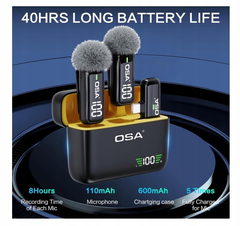 Bezdrátový kravatový mikrofon Osa Lavalier