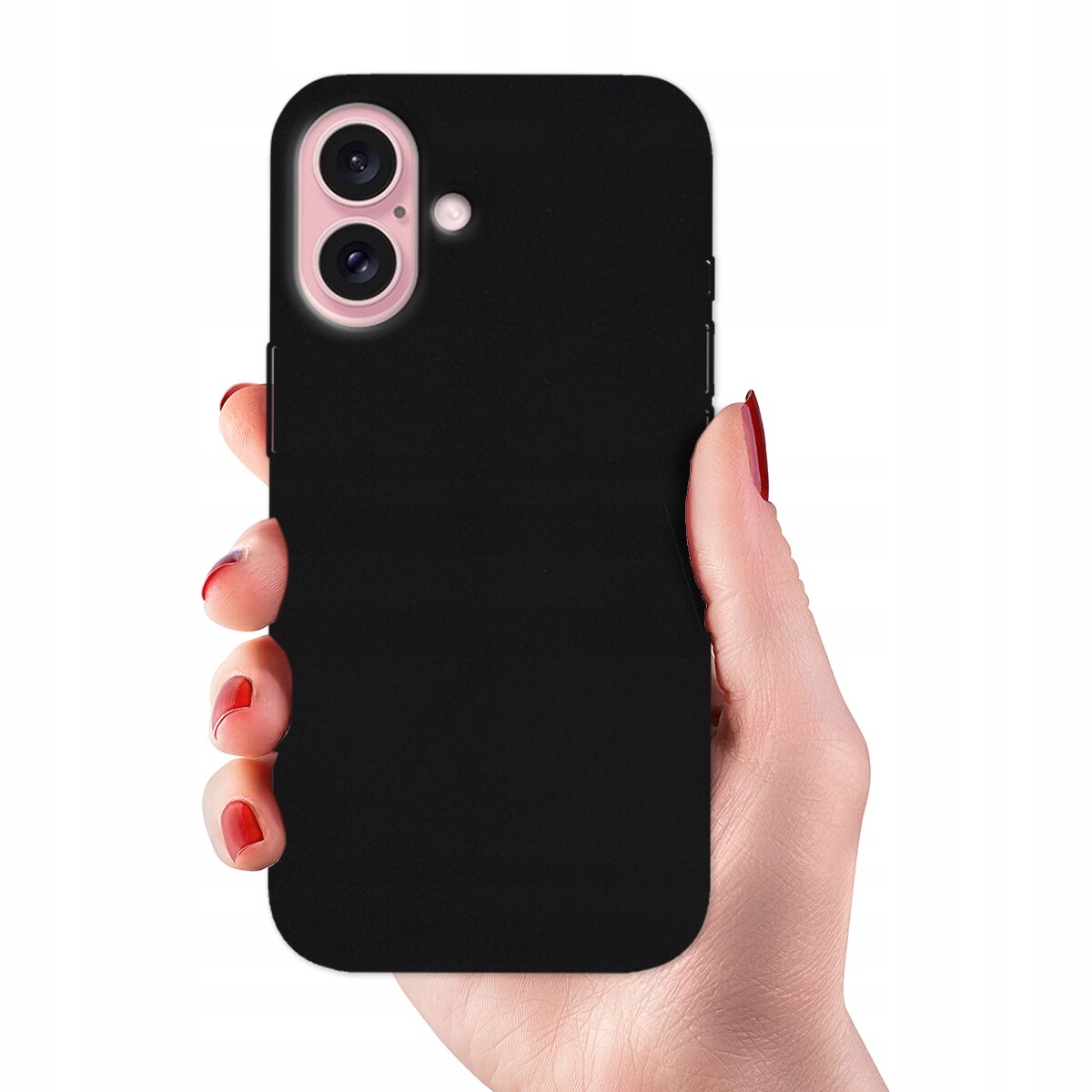 Pouzdro Iphone 16 Matné Gumové Hladké Černé Kryt Pouzdro, Čisté