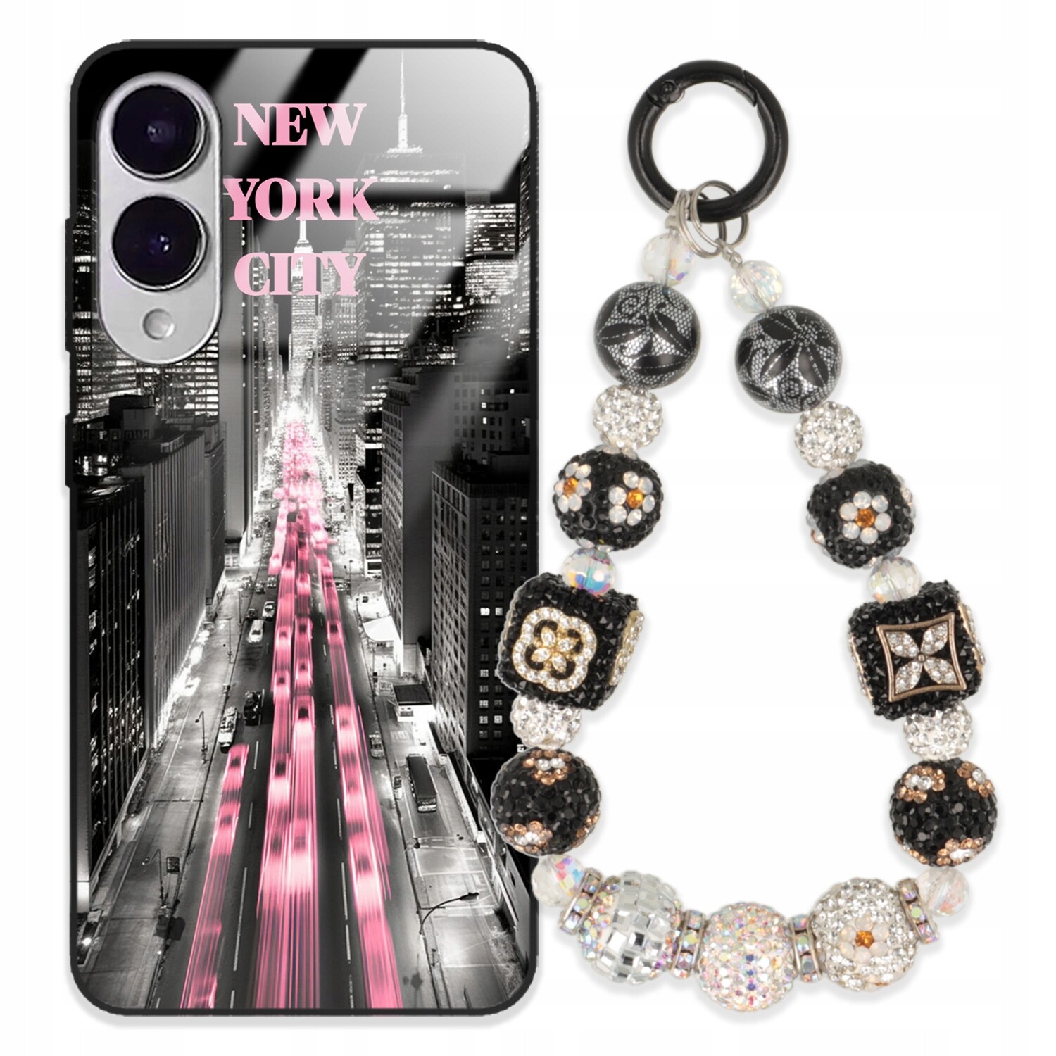 Pouzdro Pro Samsung S25 Edge Glass Přívěsek Na Klíče Elegantní Kryt Premium Vzory