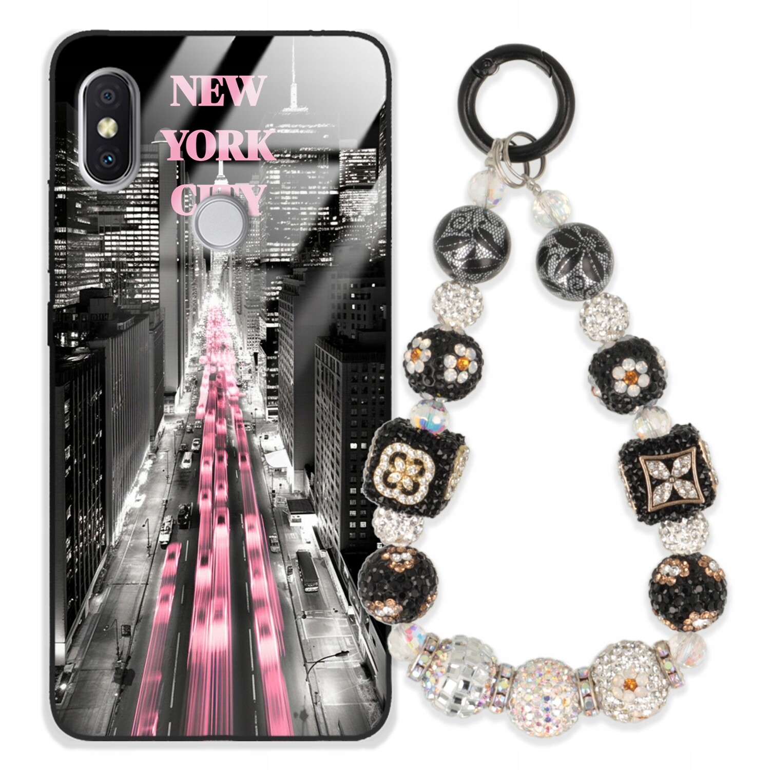 Pouzdro Pro Xiaomi Redmi S2 Glass Přívěsek Na Klíče Elegantní Kryt Premium Vzory