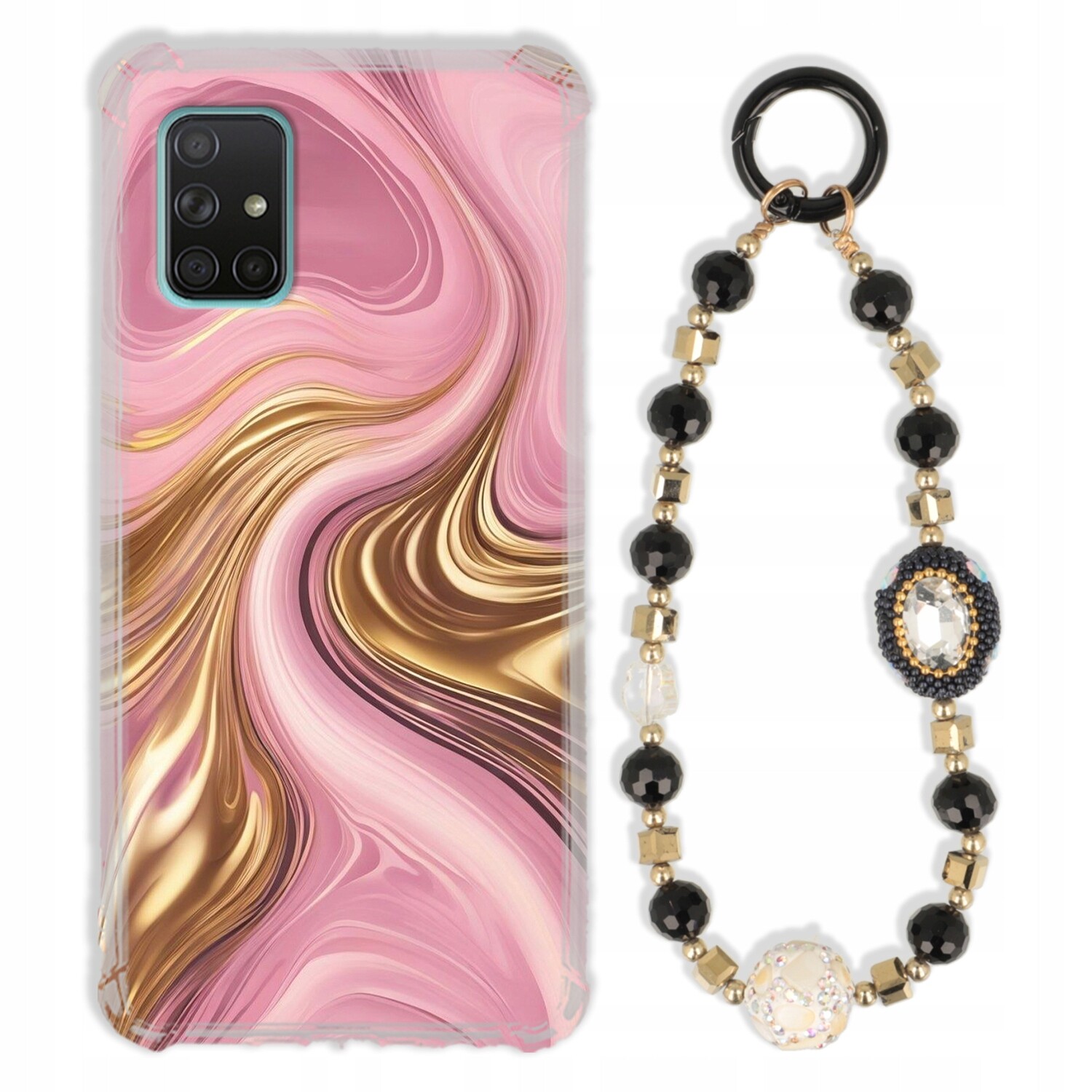 Pouzdro Pro Samsung A71 Pouzdro Antishock Zirkony Černozlaté|odolné|silné