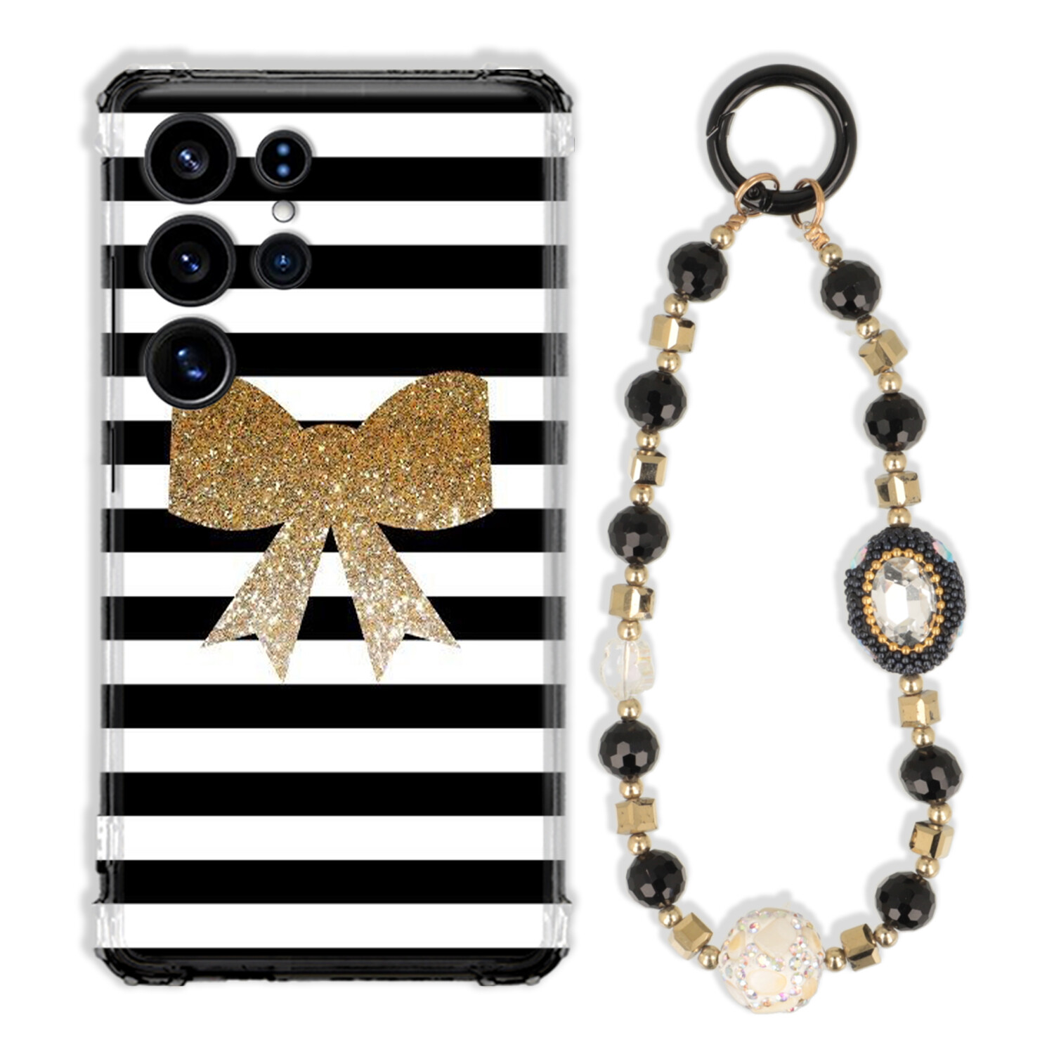 Pouzdro Pro Samsung S25 Ultra Antishock Zirkony Černozlaté|odolné|pevné