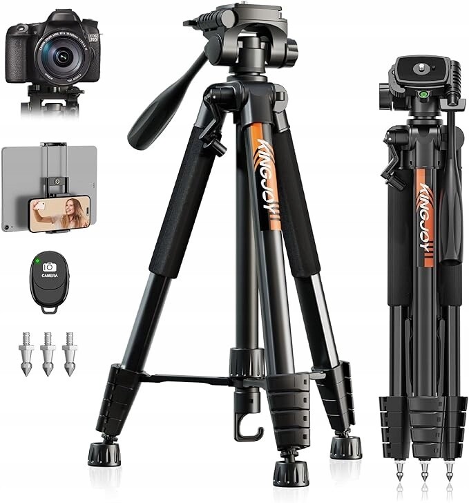 Hliníkový Fotografický Stativ Kingjoy 190 CM Pro Fotoaparáty Canon Nikon