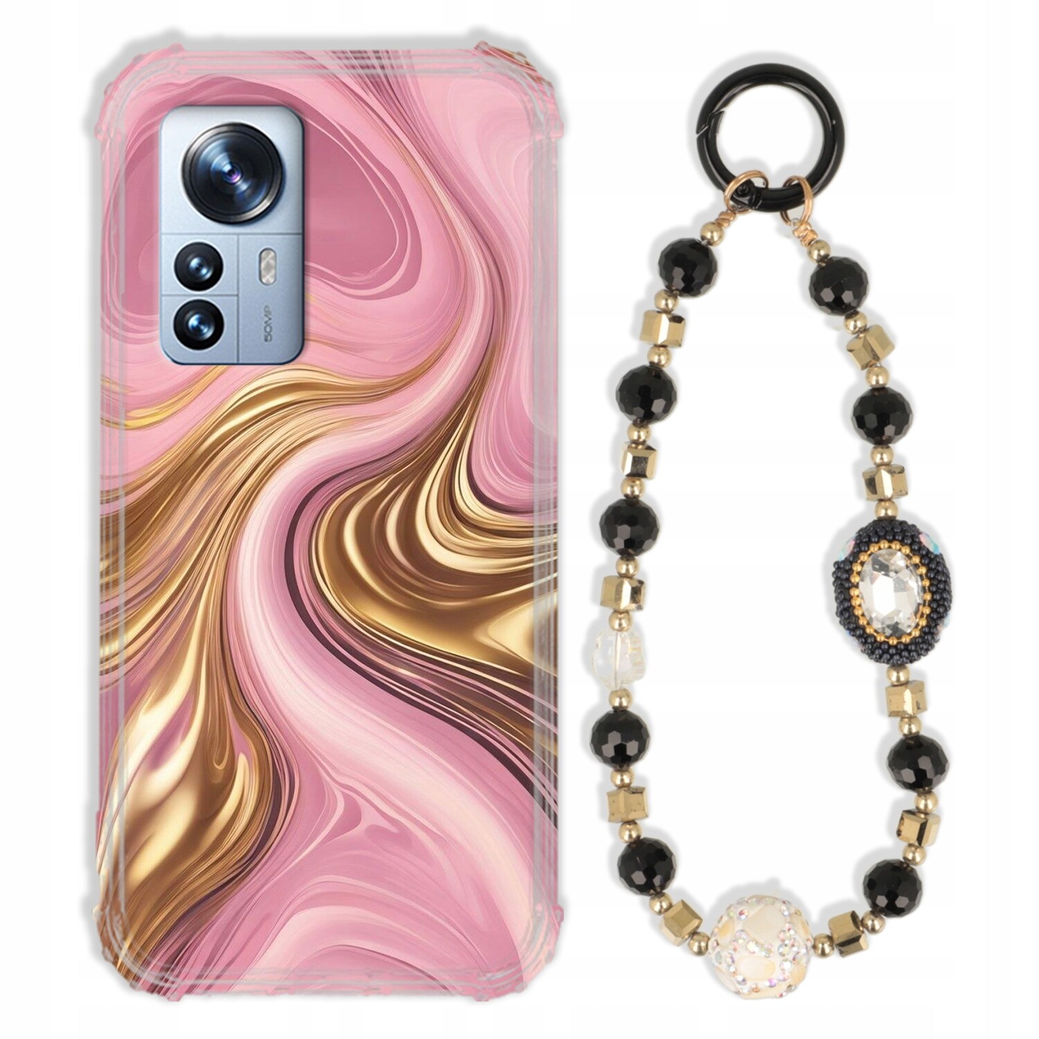 Pouzdro Pro Xiaomi 12 Pro Case Antishock Zirkony Černozlaté|odolné|pevné