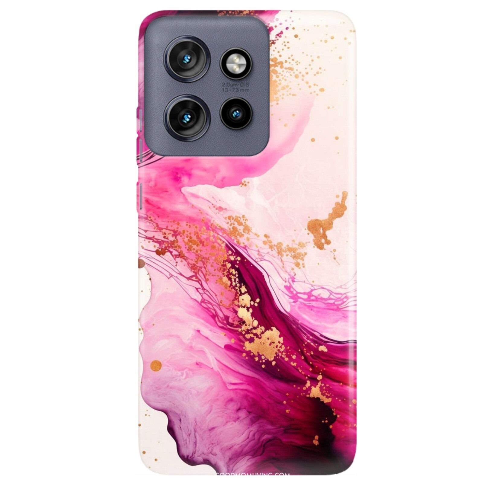 Pouzdro Pro Motorola Edge 50 Neo Case Kryt Mramorové Krystaly Stylové Vzory