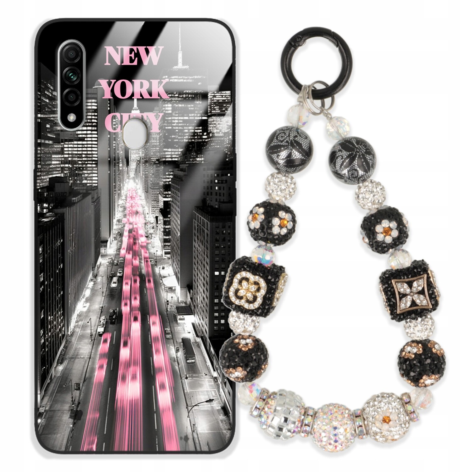 Pouzdro Pro Oppo A31 Case Glass Přívěsek Na Klíče Elegantní Kryt Premium Vzory