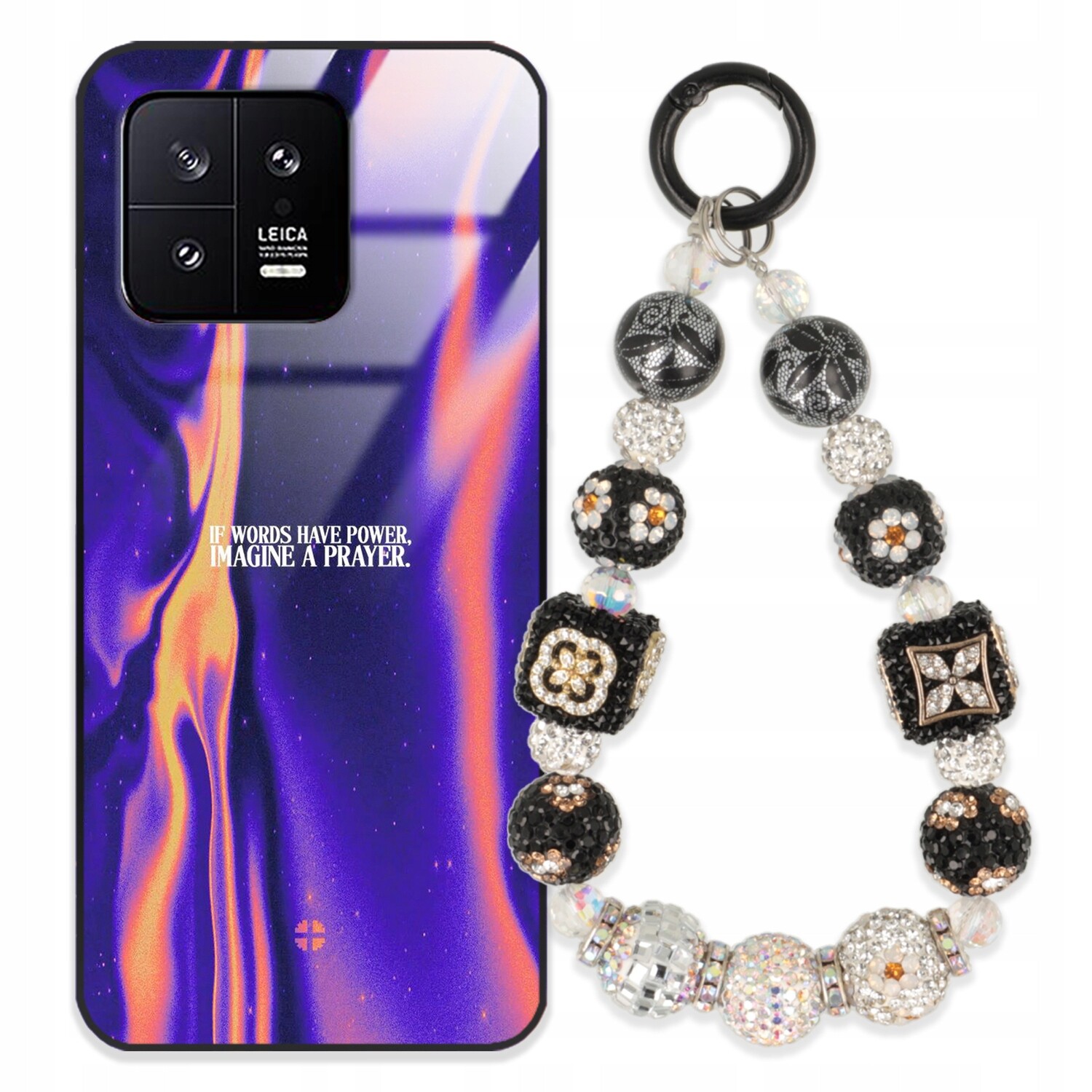 Pouzdro Pro Xiaomi MI 13 Glass Přívěsek Na Klíče Elegantní Kryt Premium Vzory