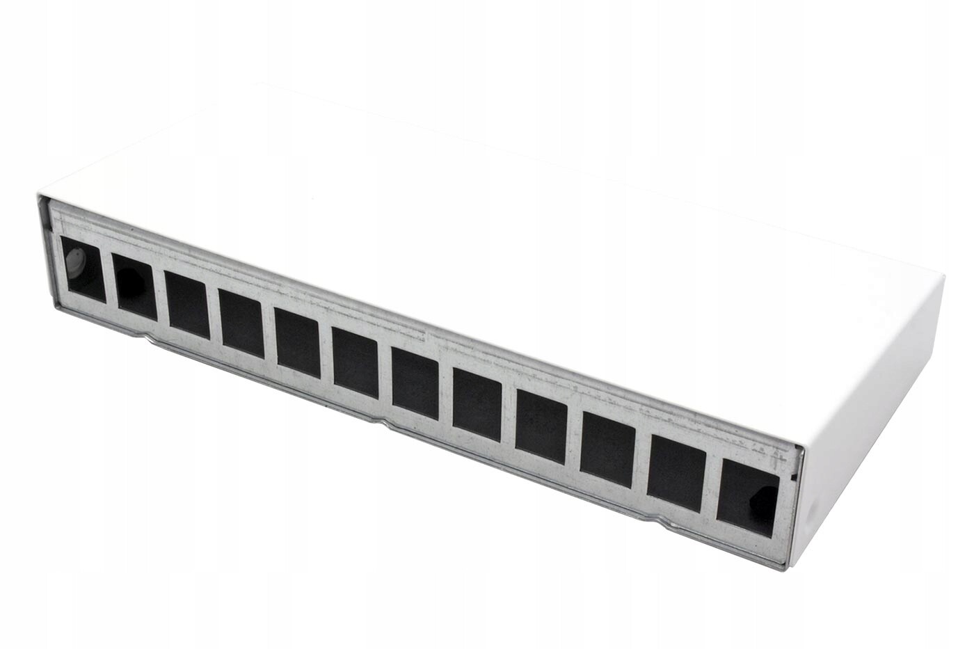Metz-connect Patchpanel pro keystone moduly Stp, 12 portů, neosazený, bílý