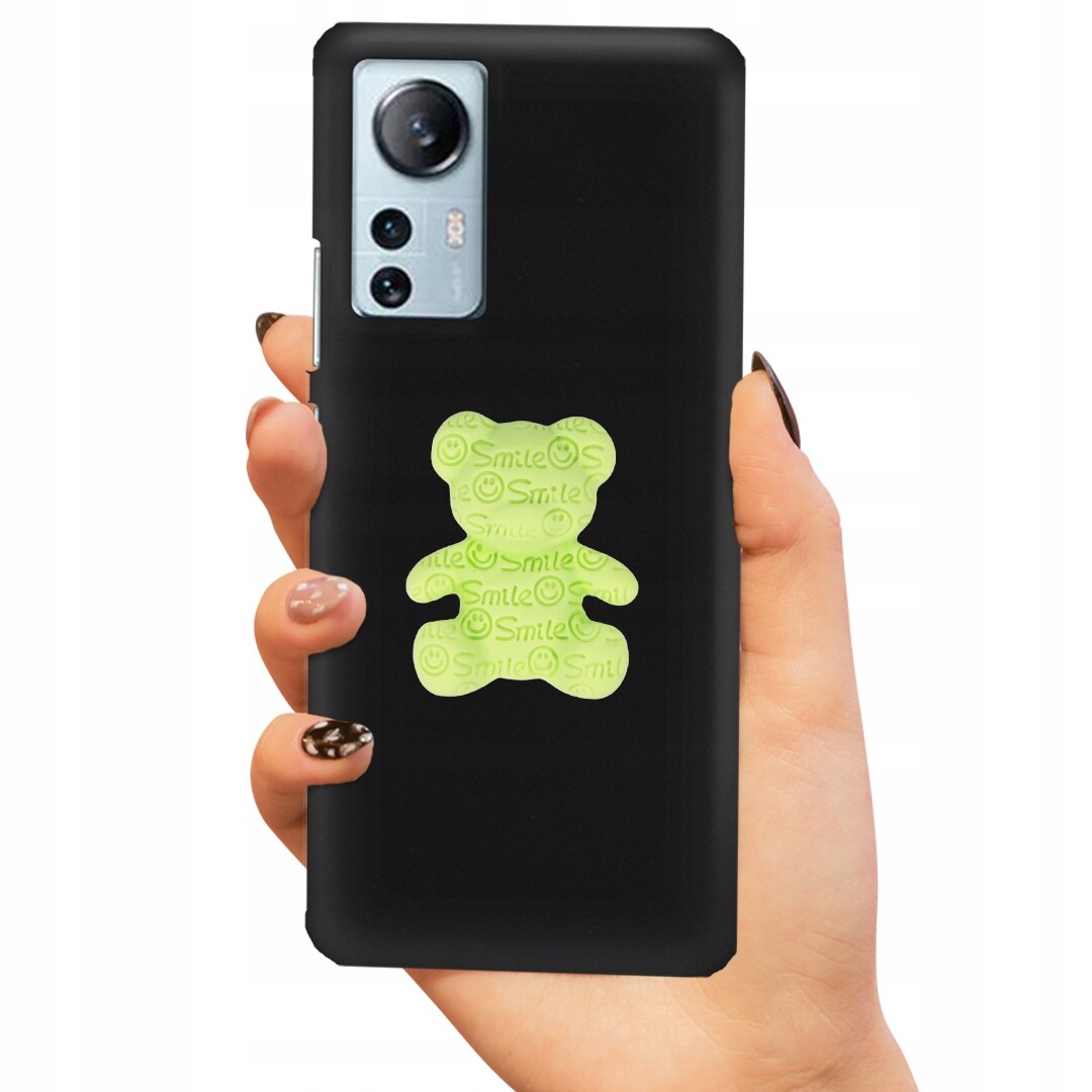 Pouzdro Black Pro Xiaomi 12 Lite, Zelený Medvídek