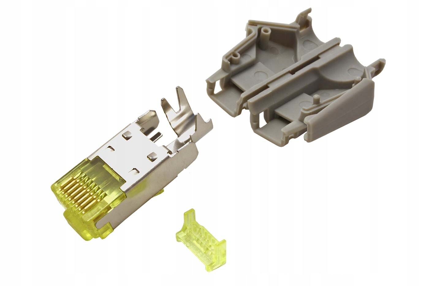 Hirose Konektor RJ45 kat. 6a stíněný, na lanko, TM31, šedá krytka, 50ks