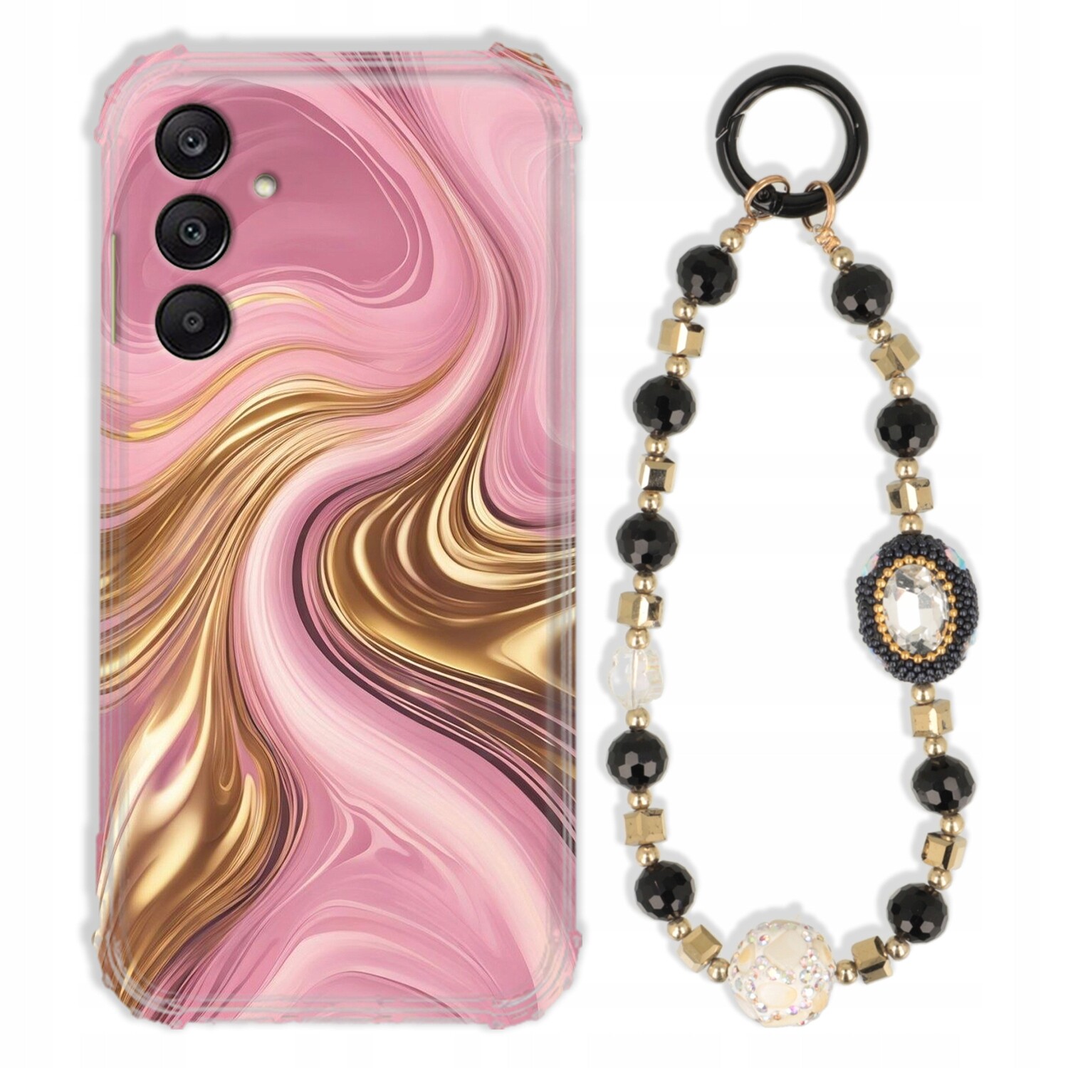 Pouzdro Pro Samsung A17 5G Antishock Zirkony Černozlaté Odolné| Silné