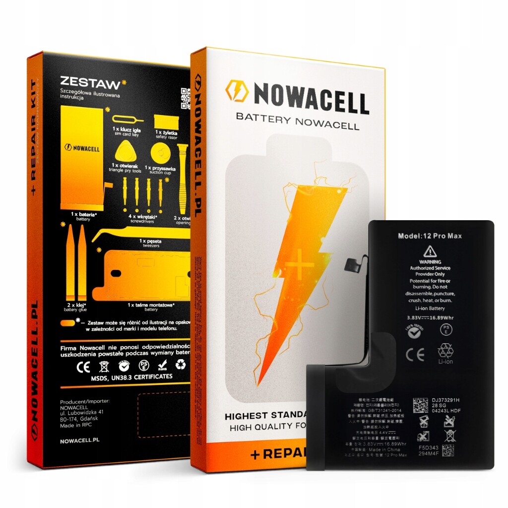 Sada baterií pro iPhone 12 Pro Max Bez Sdělení 3687 mAh Oem Kvalita