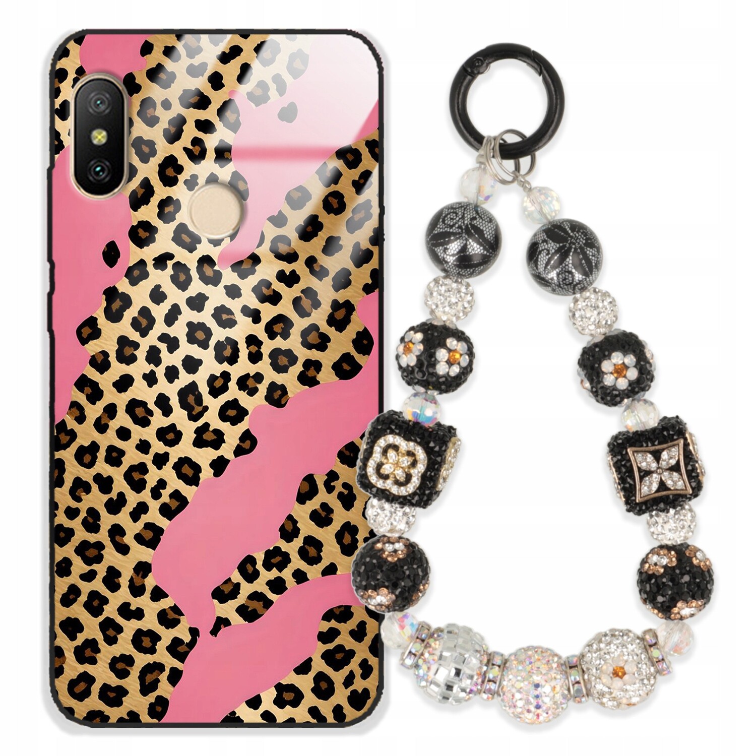 Pouzdro Pro Xiaomi Mi A2 Lite Glass Přívěsek Na Klíče Elegantní Kryt Premium Wz