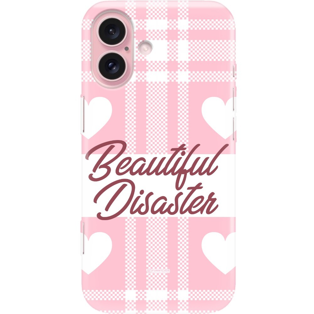 Pouzdro Pro Iphone 16 Clear Ochranné Motivace Růžové Vzory