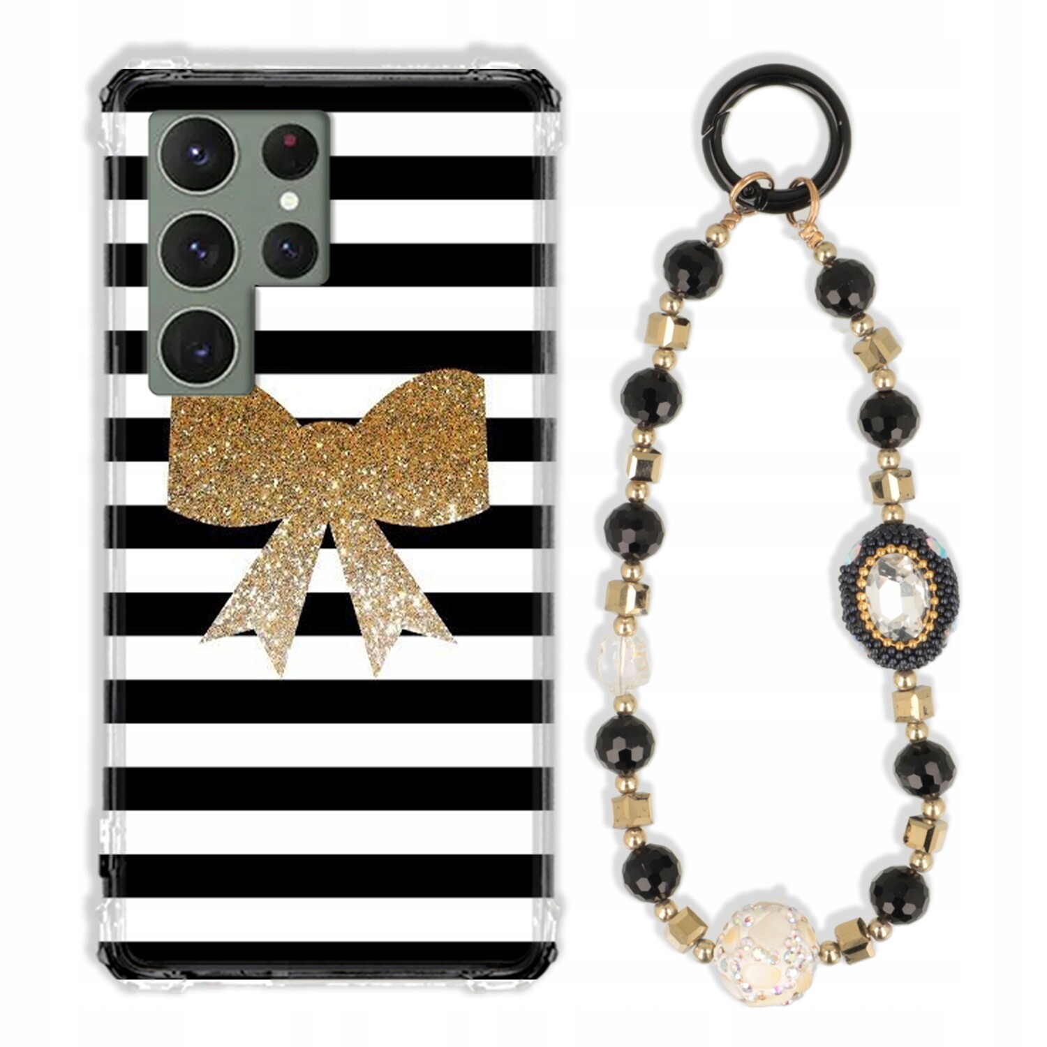 Pouzdro Pro Samsung S23 Ultra Antishock Zirkony Černo Zlaté|odolné|pevné