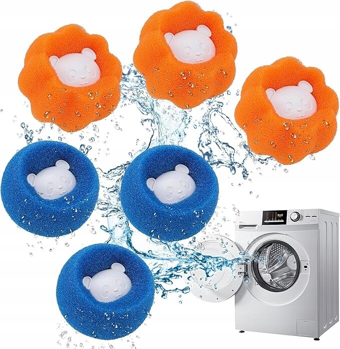 Kuličky Na Praní Pračky Antikoliky Na Sběr Chlupů Vlasy Sada 6 Ks