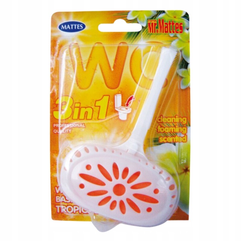 17X Mattes Přívěsek na Wc Basket Tropical na nečistoty a usazeniny 3V1 40G