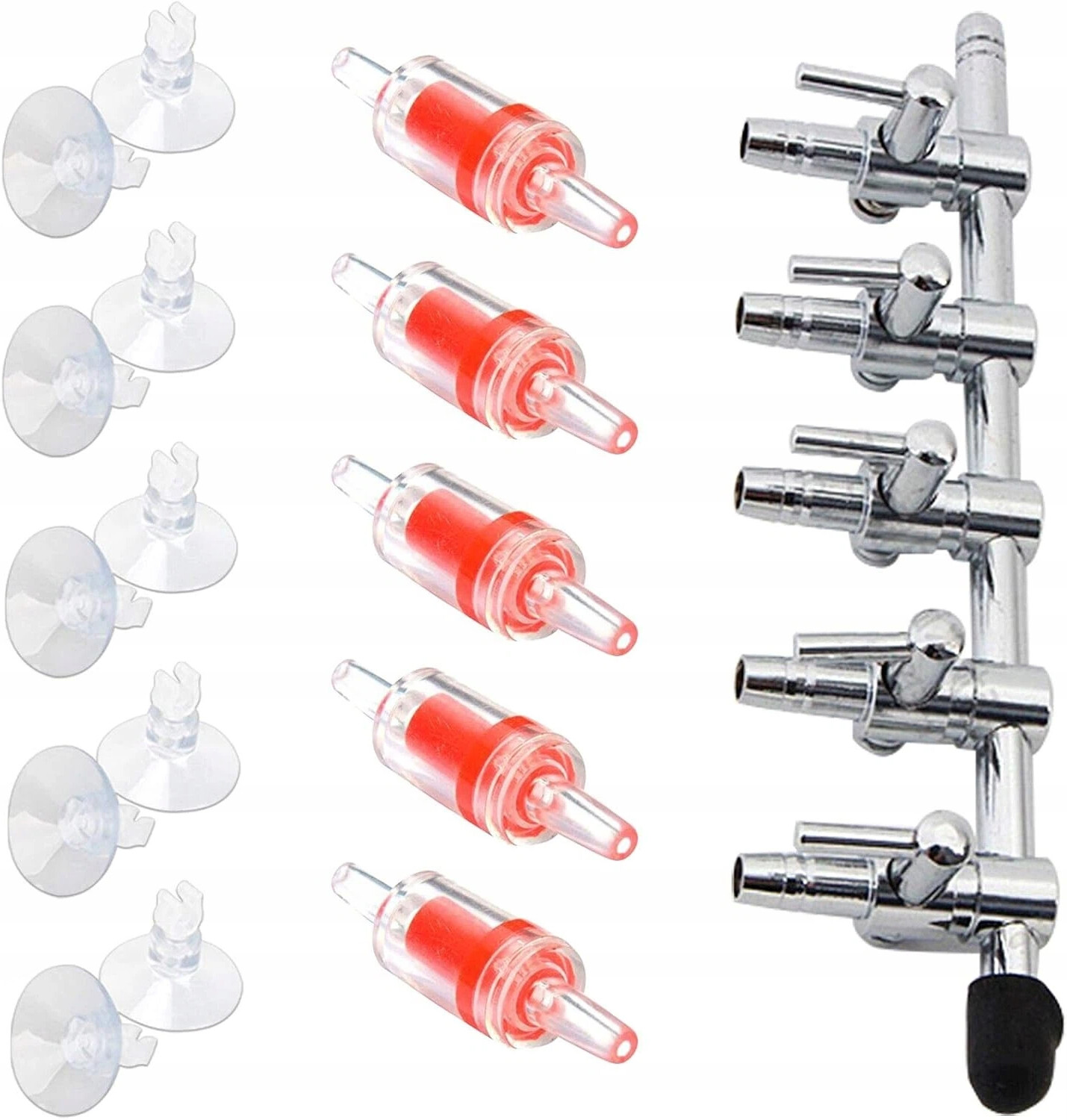 Kompletní Sada Pro Vzduchovou Pumpu, 4-CESTNÝ Ventil A 8 M Silikonovou Hadici