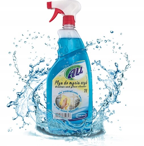 10X All Tekutý přípravek na mytí oken Sklo Glazury Svěží vůně Modrá 1L