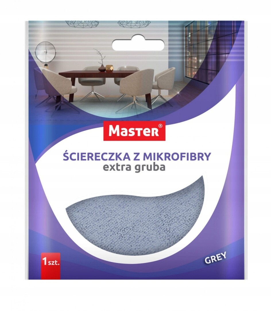 9X Master Utěrka Hrubé mikrovlákno velká Grey 1 Ks S046