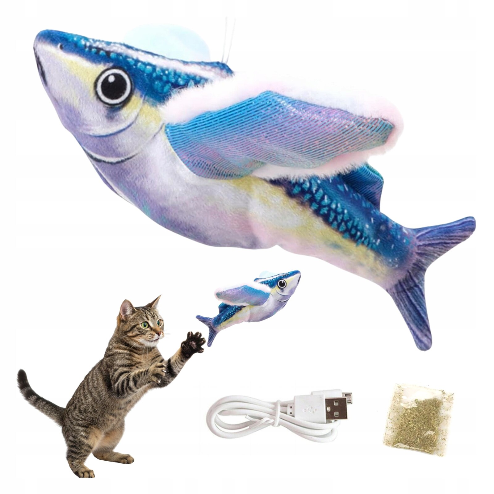 Hračka pro kočky Interaktivní létající Pták se zvukem, na Usb, s šantou kočičí