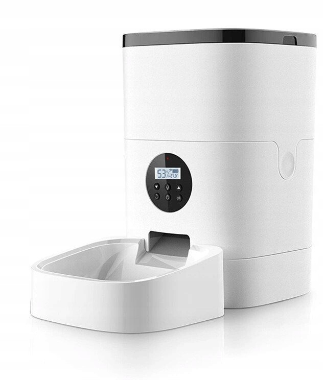 Smartlife Wifi Automatický dávkovač granulí 4 L, Bílá/Černá