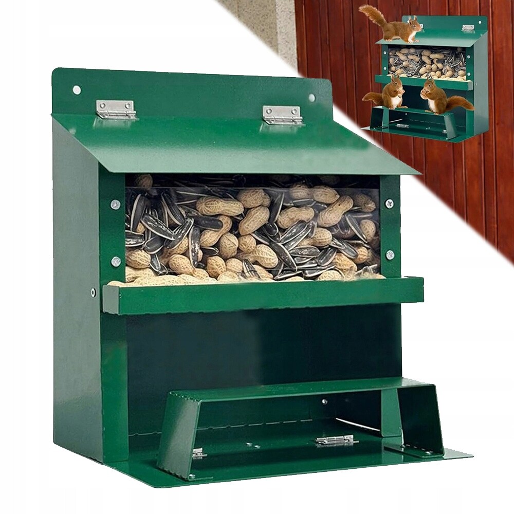 Krmítko Zahradní Veverka 22.5X18.5X23 CM Průhledný, Velká Kapacita