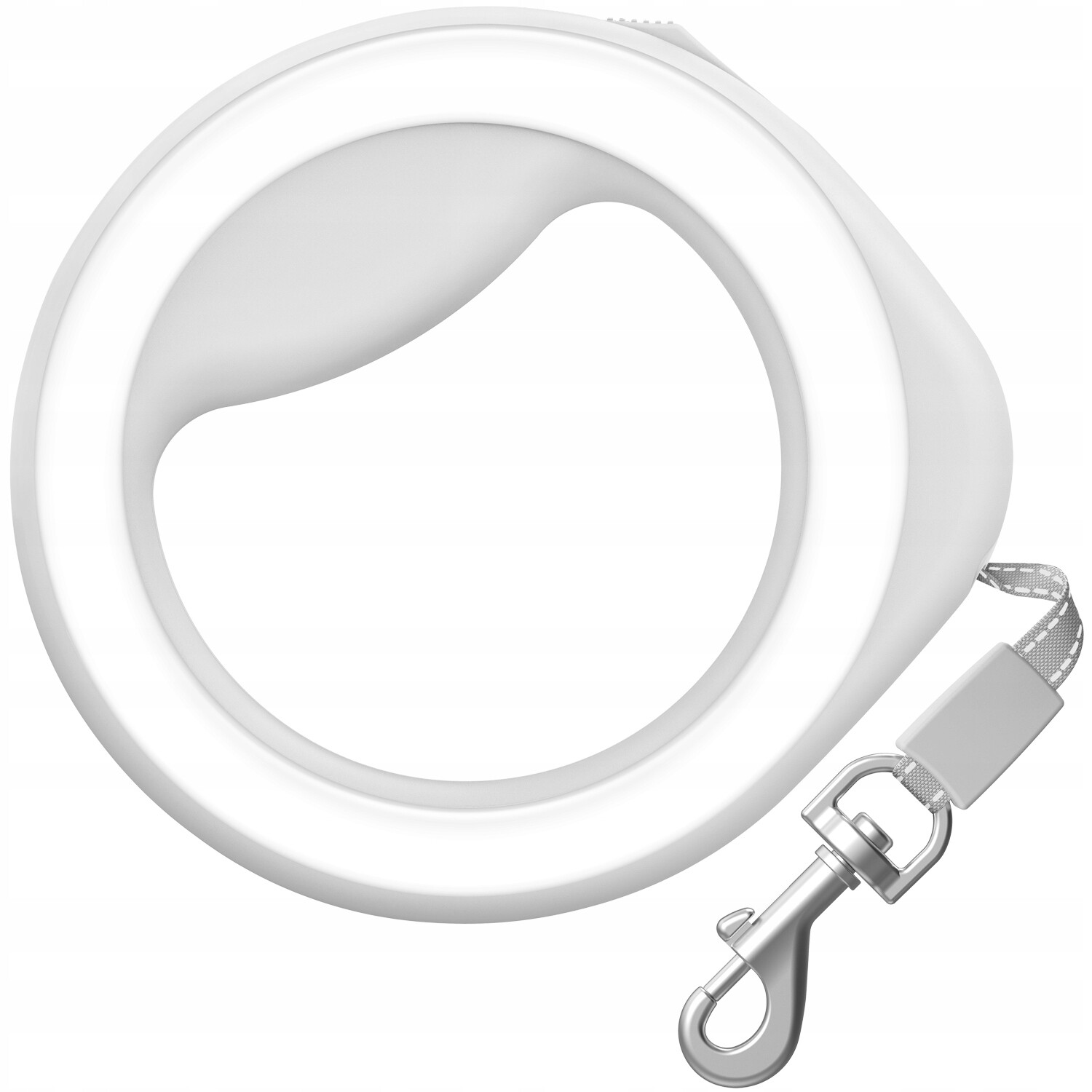 Vodítko pro psa, kulaté, reflexní, bílé, velikost Xs-m 40 kg, 2,9 m