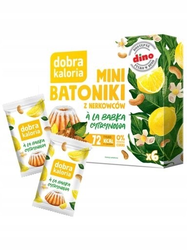 5x Zdravé Mini Tyčinky Bábovka Citronová Dobra Kaloria Bez přidaného cukru 102 g