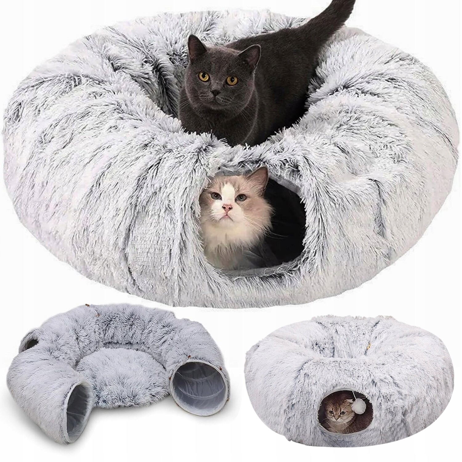 Pelíšek Pro Kočky Tunel Hračka Pro Domácí Kočky Se 4 Výstupy